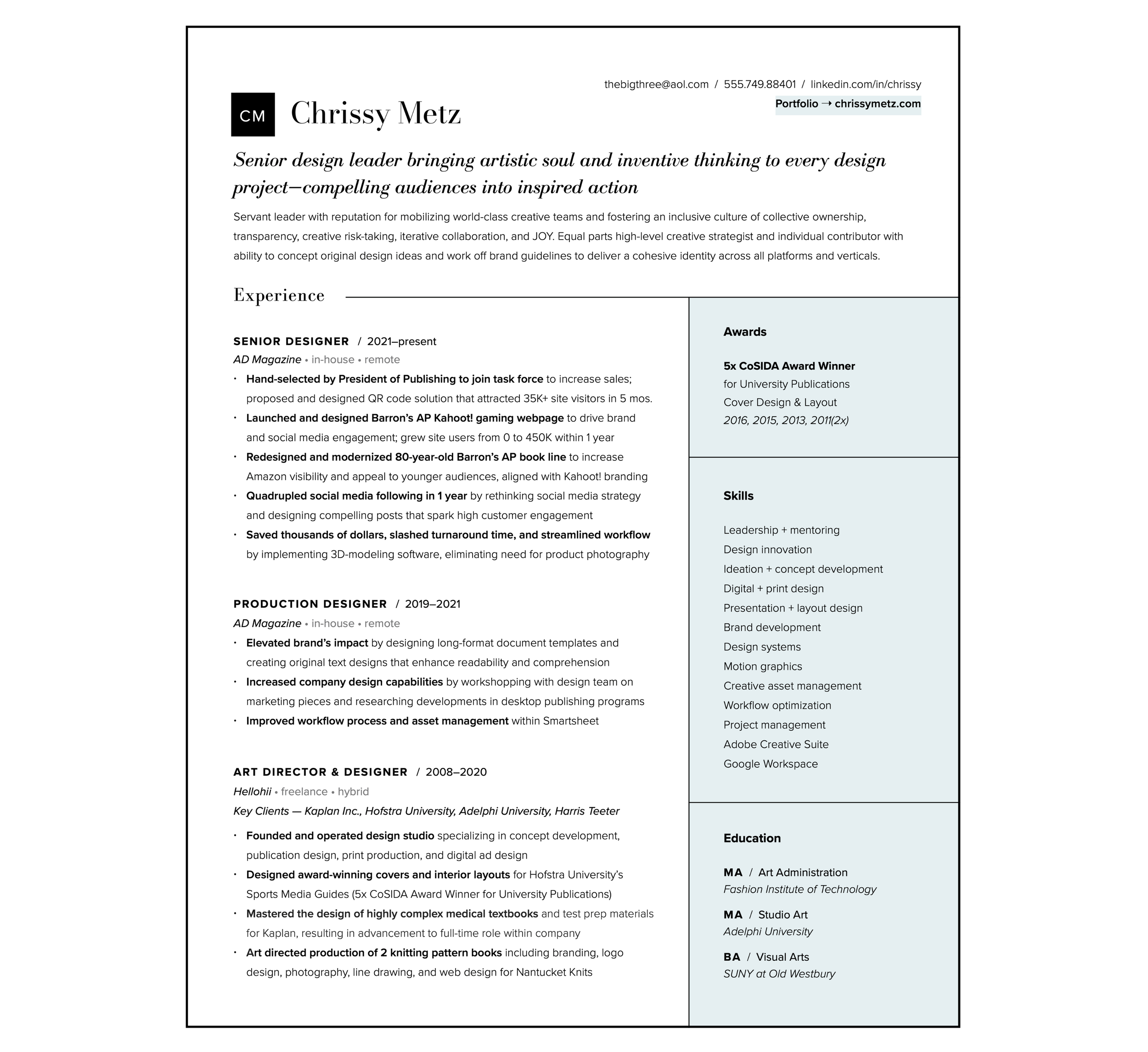 Communications director resume example