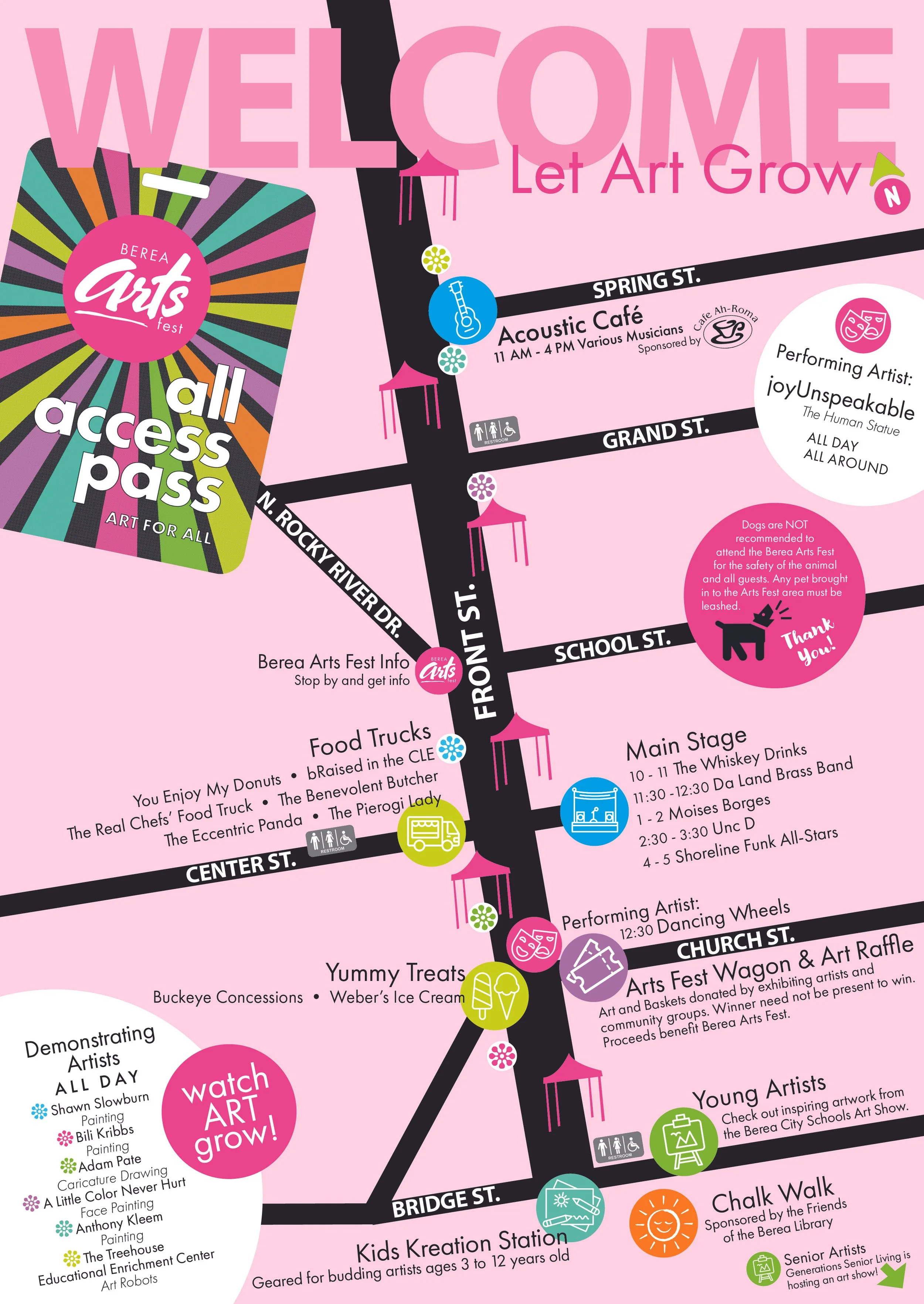 Map — Berea Arts Fest