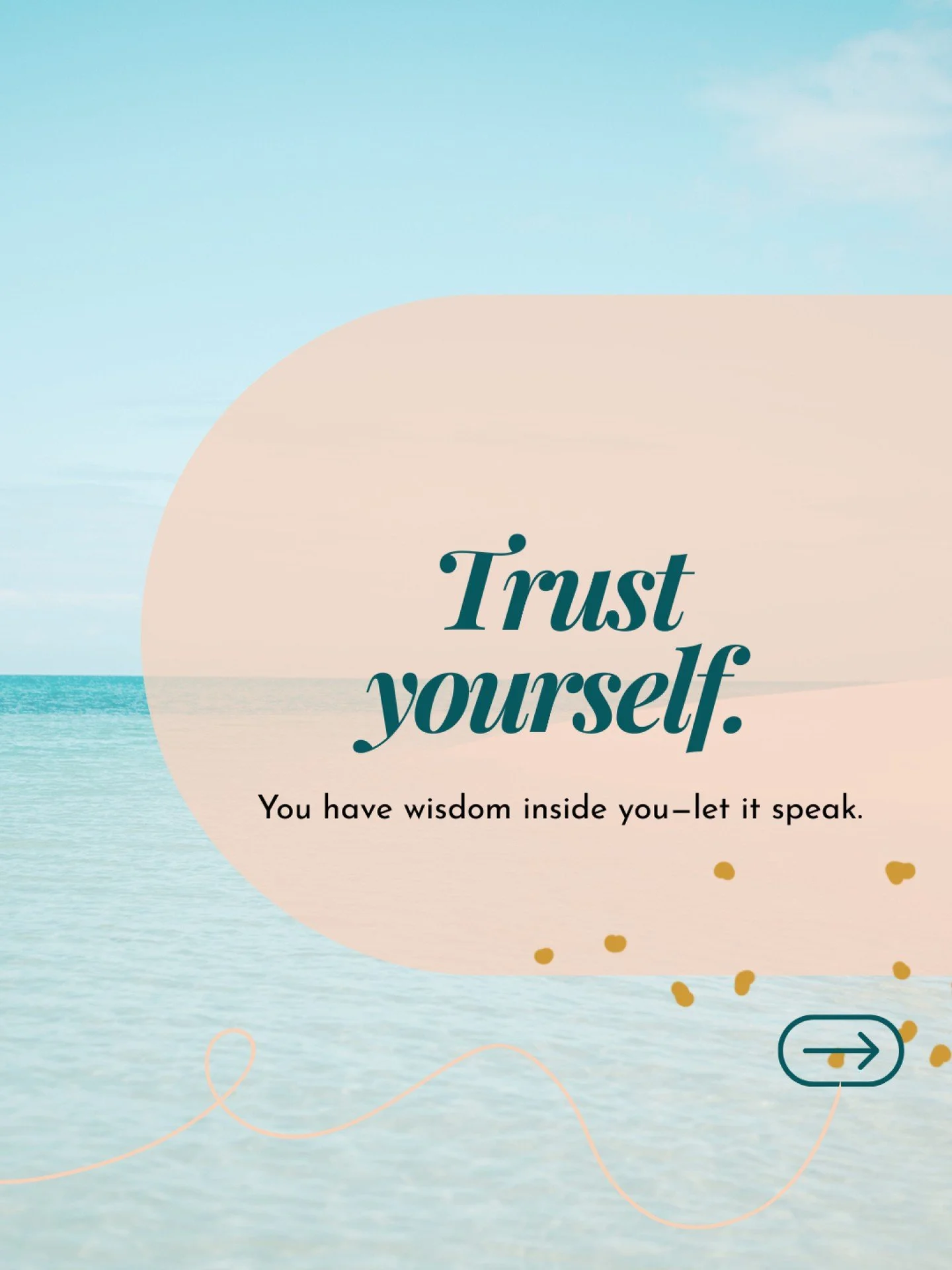 If trusting yourself feels hard, you&rsquo;re not alone. Self-trust is something we rebuild&mdash;especially after stress, anxiety, trauma, or seasons where you had to survive.
Try this today: ask yourself, &ldquo;What do I need right now?&rdquo;
 Th