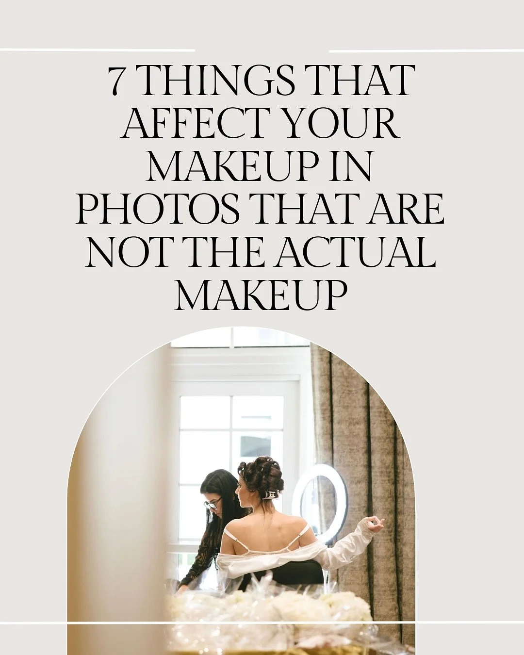 7 Things that affect how your makeup photographs that have nothing to do with the actual makeup 

Save &amp; Share this post with a bride to be or a friend planning an event or photo shoot! 🤍📸

How to look your best in photos 
Photography makeup ti