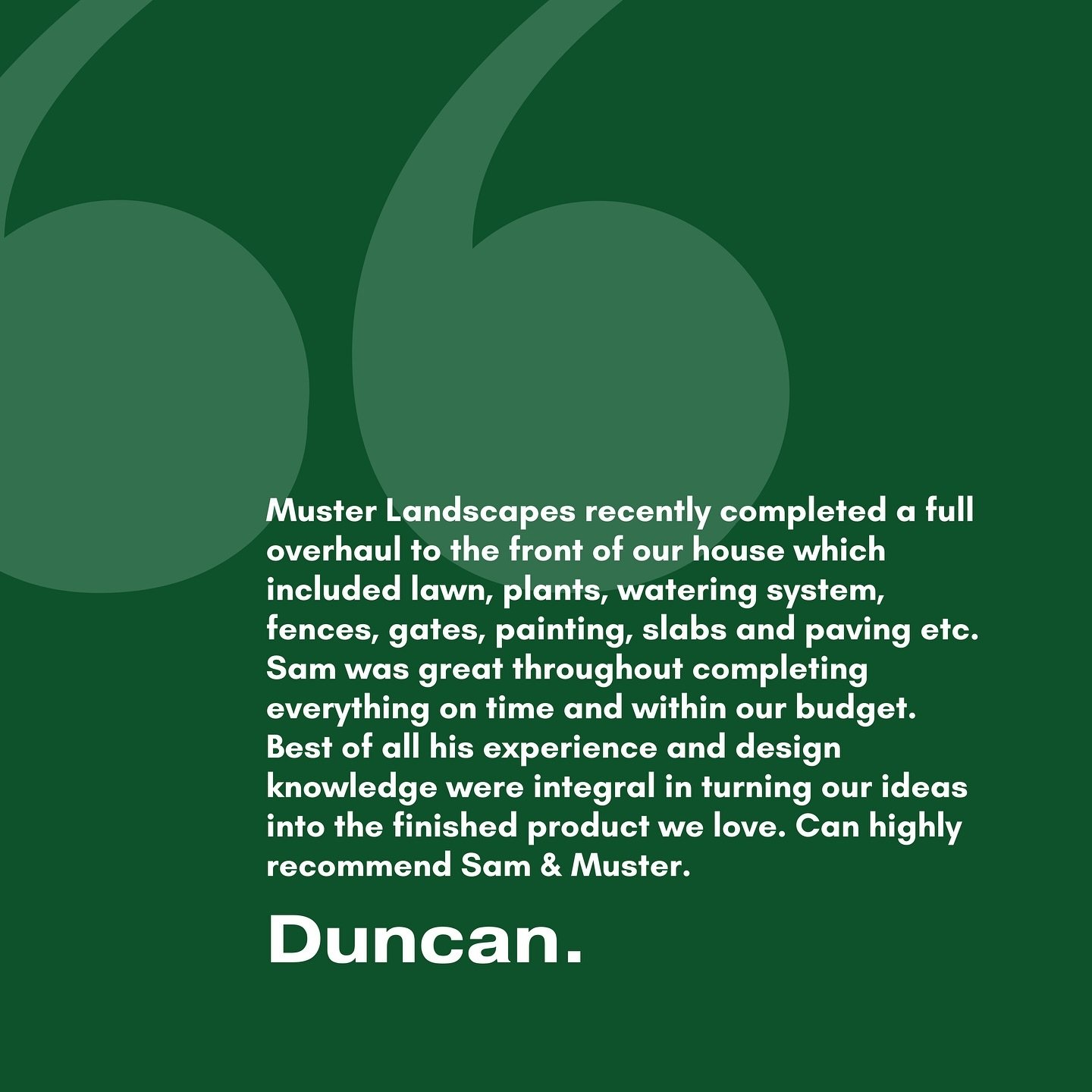 Just some of the great clients we&rsquo;ve worked with over the past few months! 👌

If you&rsquo;re thinking about having some landscaping done in time for Spring/Summer, send us a message or visit our website to find out more!

#landscaping #landsc