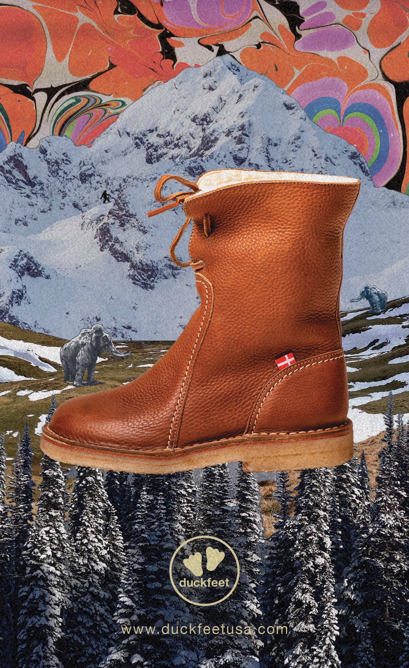 Poster & Magazine Ad for Duckfeet USA