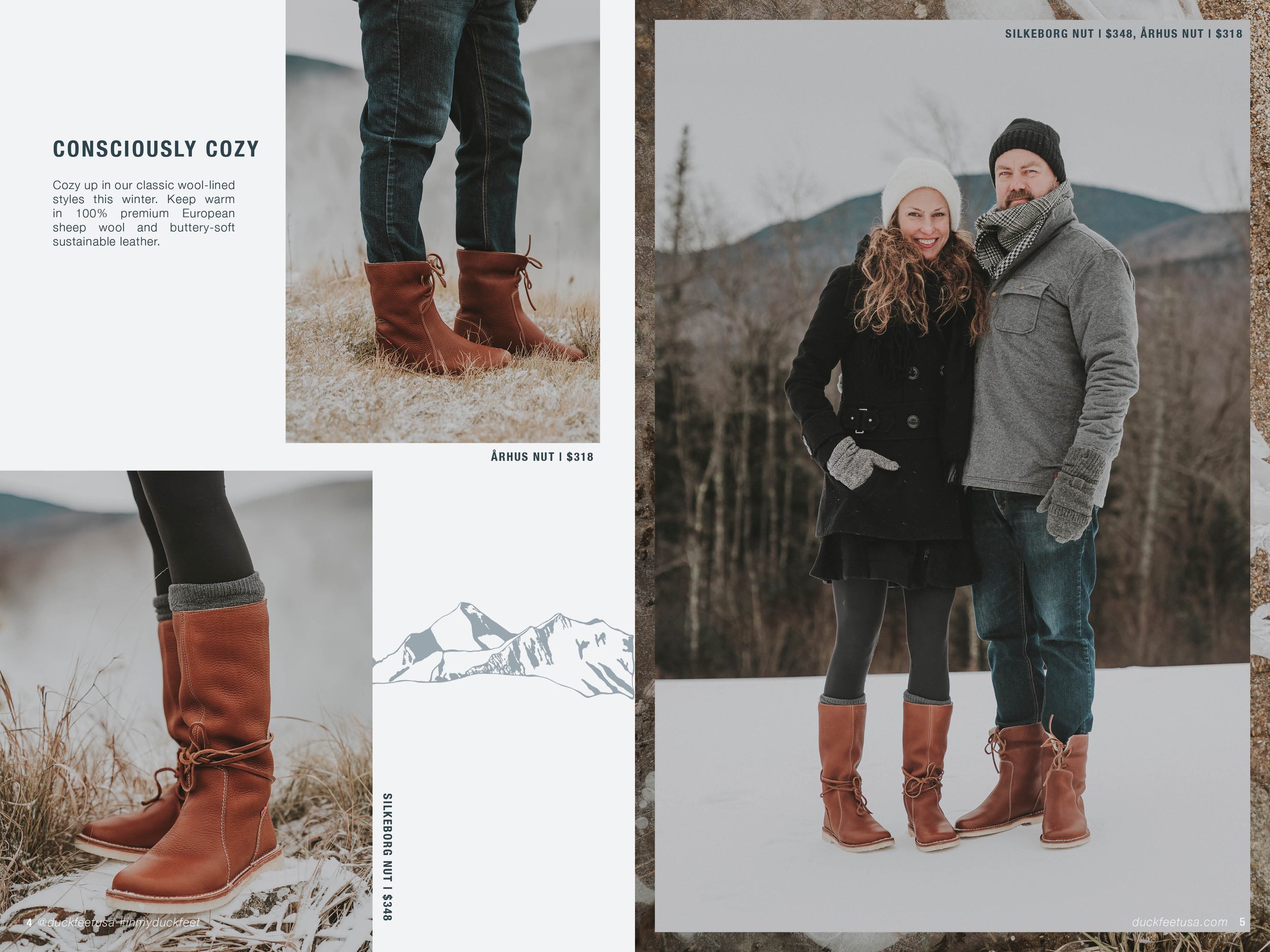 Late Winter Catalog Spread (Duckfeet USA)