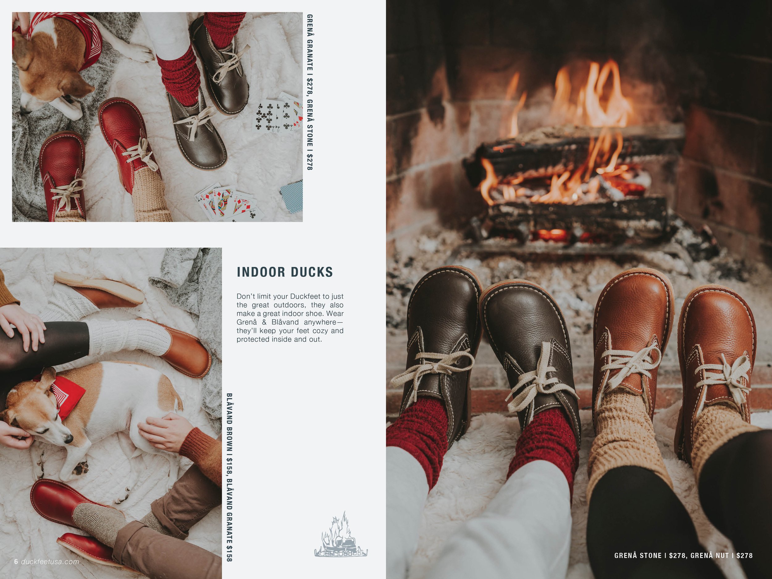 Late Winter Catalog Spread (Duckfeet USA)