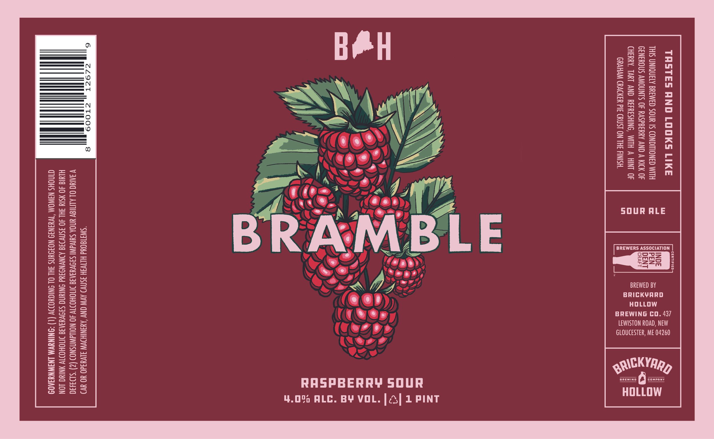 Brickyard Hollow Beer Label — Bramble