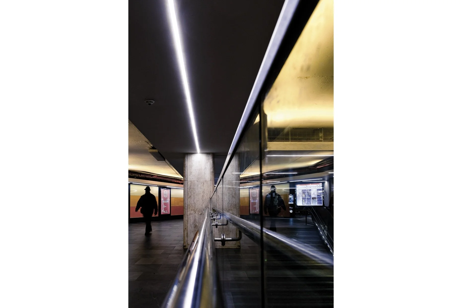 Limited Edition Print: Converging Metro Lines