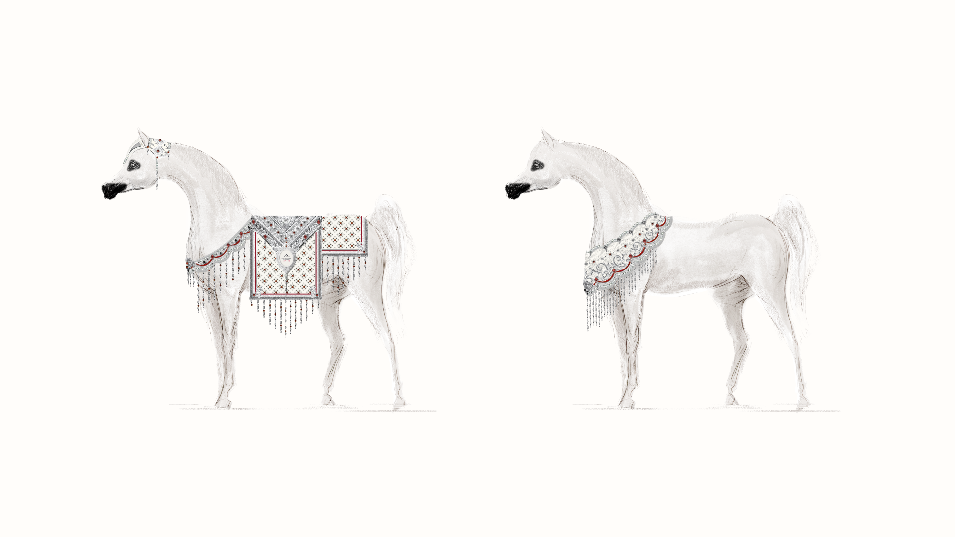 GCAT Supreme Blanket awards for senior stallion Arabian horse. Doha, Qatar