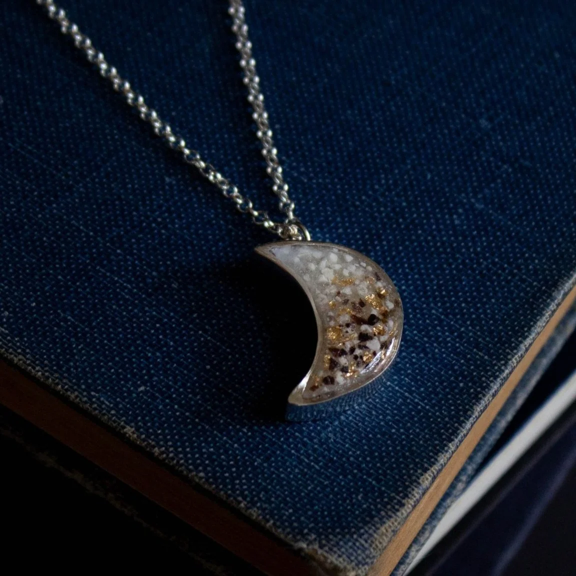 Crescent Moon Keepsake Pendant