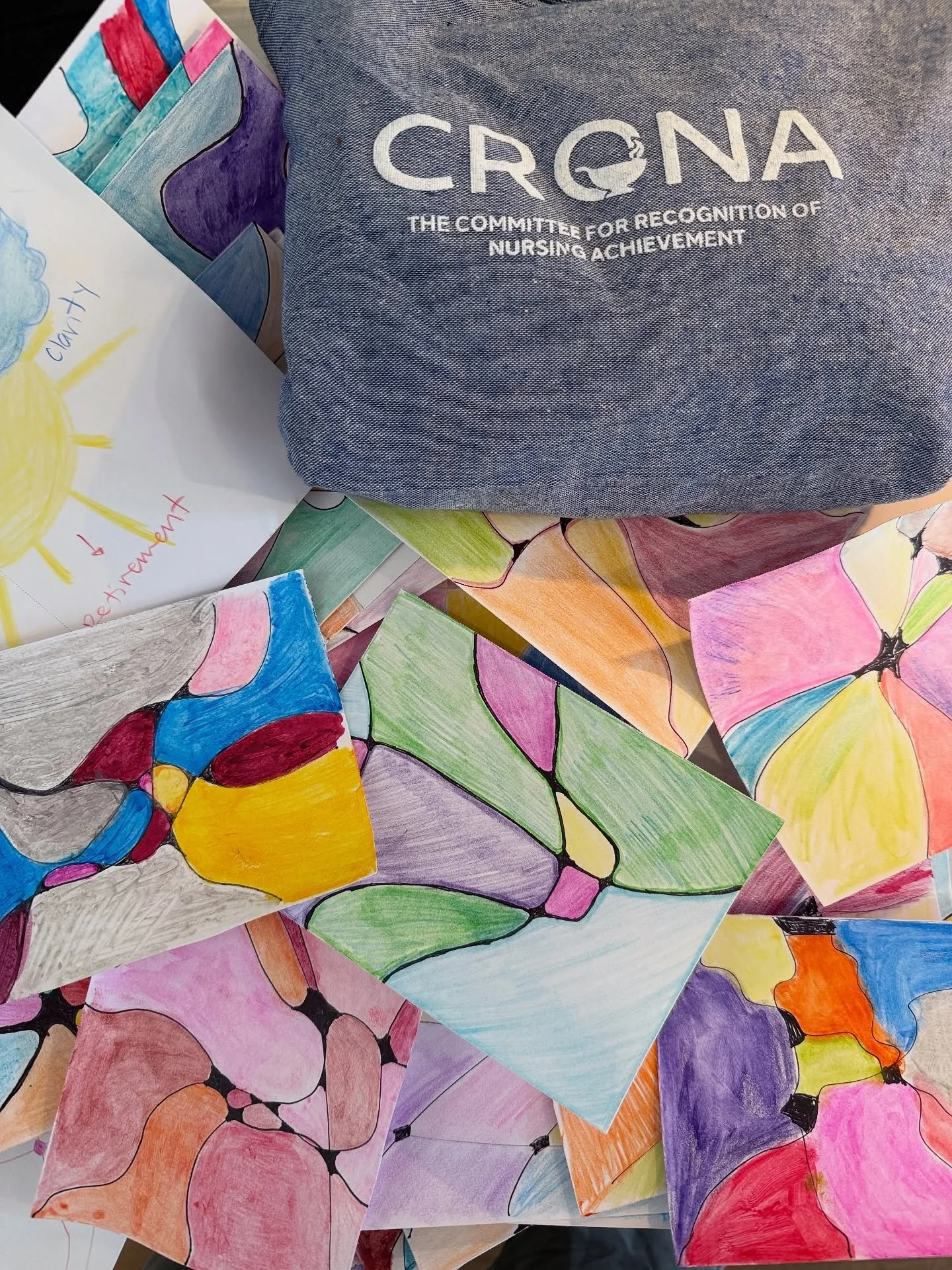 Last Tuesday was magical ✨
 I had the honor of presenting to over 300 Stanford union nurses at their annual conference sharing a bit about creativity, healing, and how it can help us reset.

I taught about neuro art (my favorite calming reset) and wh