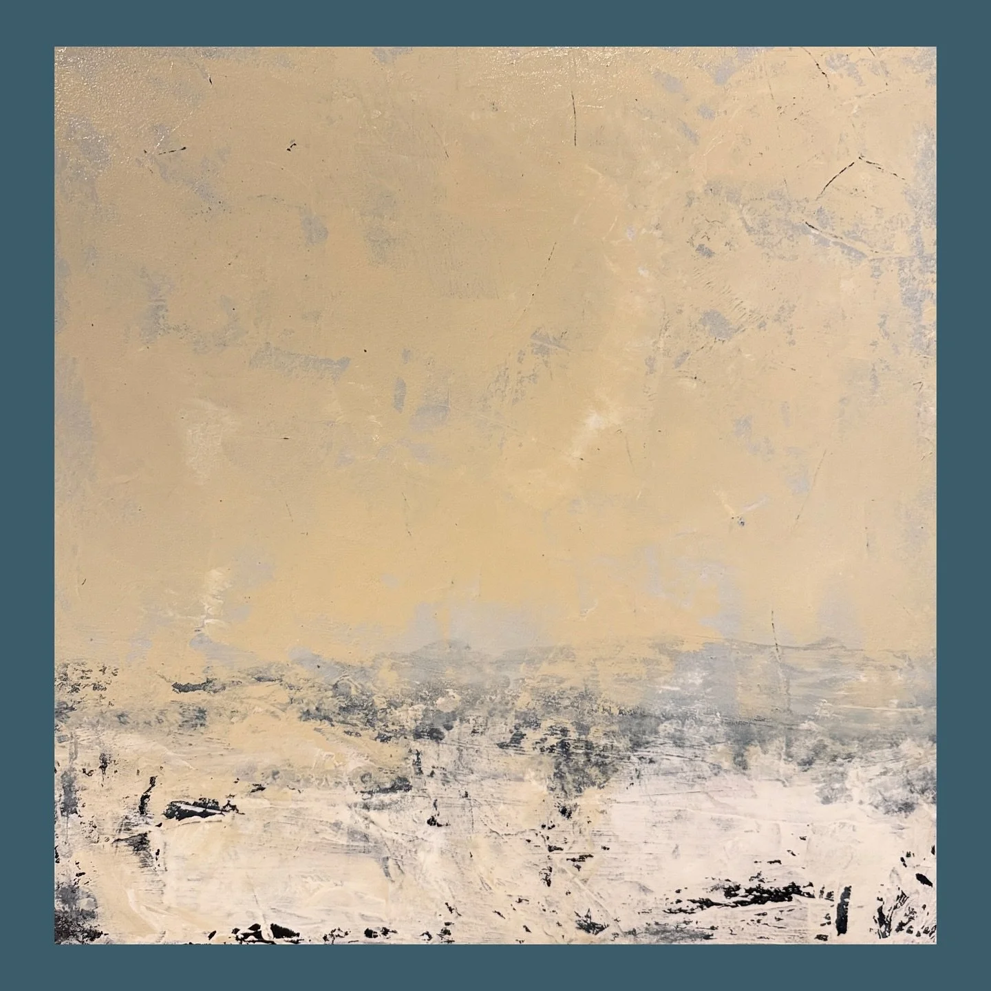 &quot;Maris&quot; 30x30 Acrylic on Canvas
Built through layers of paint and acrylic medium for an almost encaustic glow.

Titled Maris because it means, 'belonging to the sea', with many layers of rich texture and depth 🌊

Available on nicolecromwel