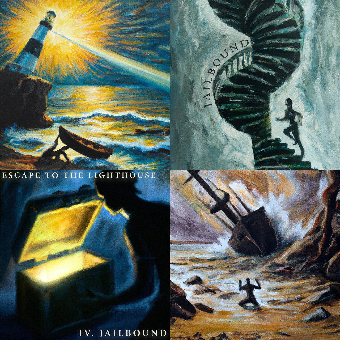 Back to song highlights this week with original art for the grand finale of &quot;Escape to the Lighthouse.&quot; Movement IV is titled &quot;Jailbound,&quot; when the criminal retrieves his treasure at the top of the lighthouse, but a storm shipwrec