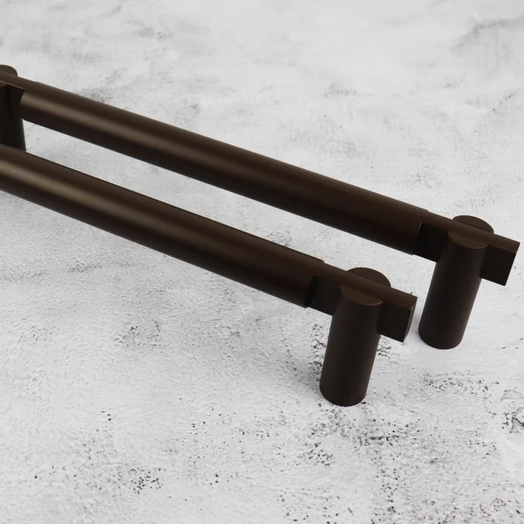 Ash Door Furniture dark bronze patina handle — hand-finished in our Nottingham workshop