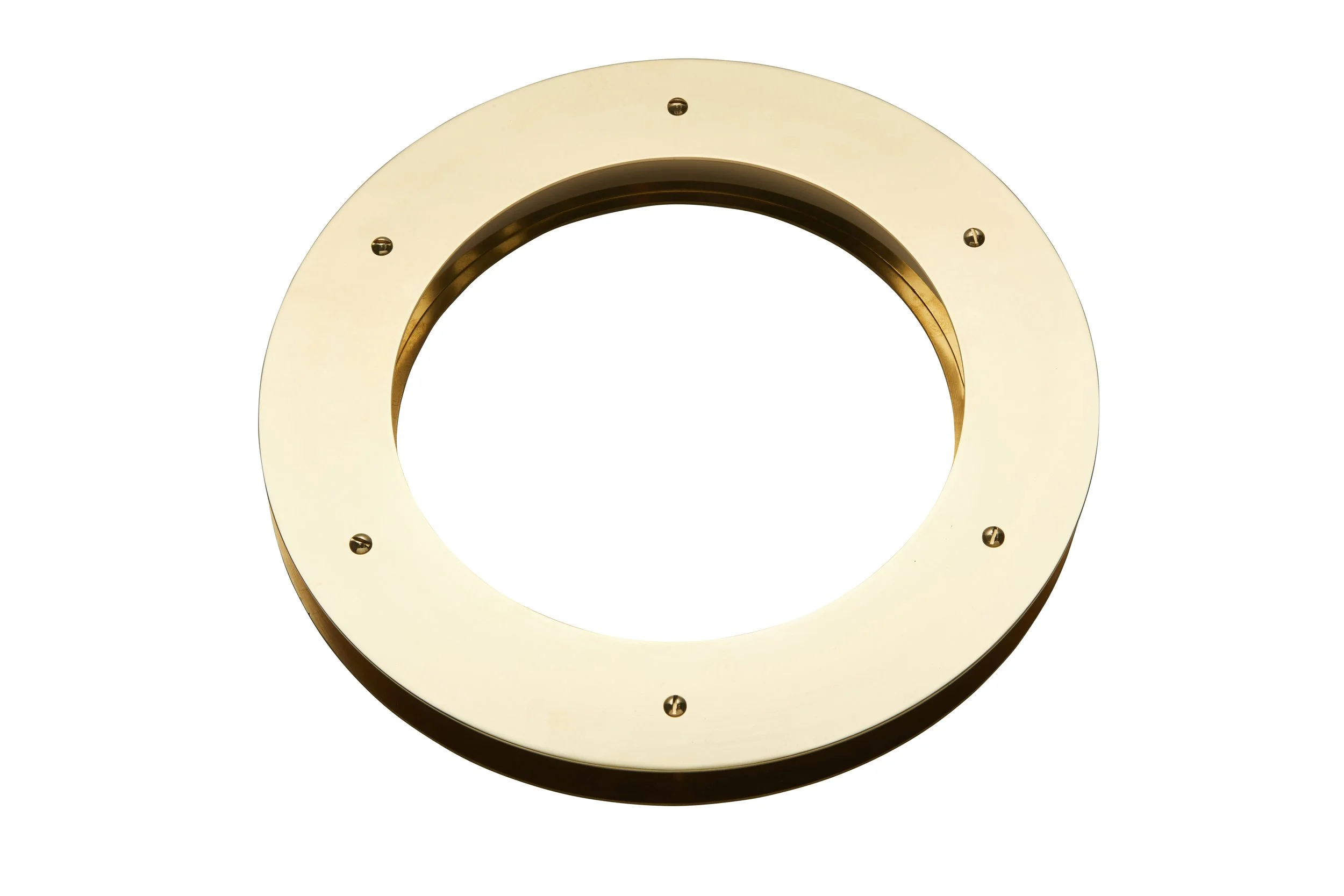 Polished Brass circular vision panel