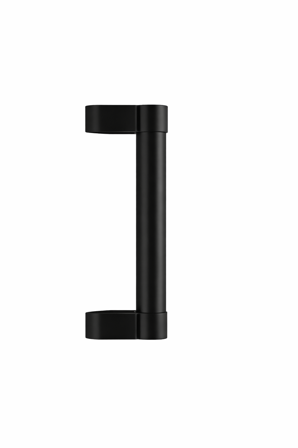 Ash 122 Cranked Full Height Pull door handle Matt Black