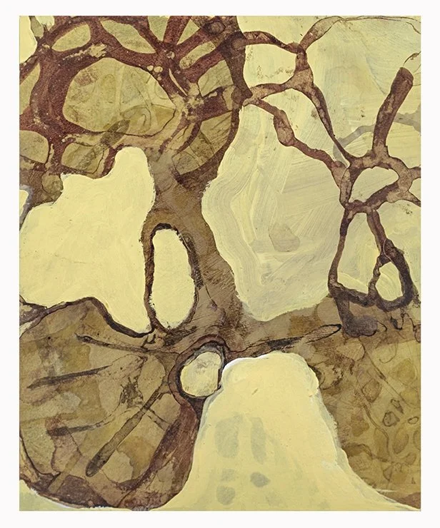 Untitled, 2017, Ink and gouache on paper, 8.5 x 7 inches