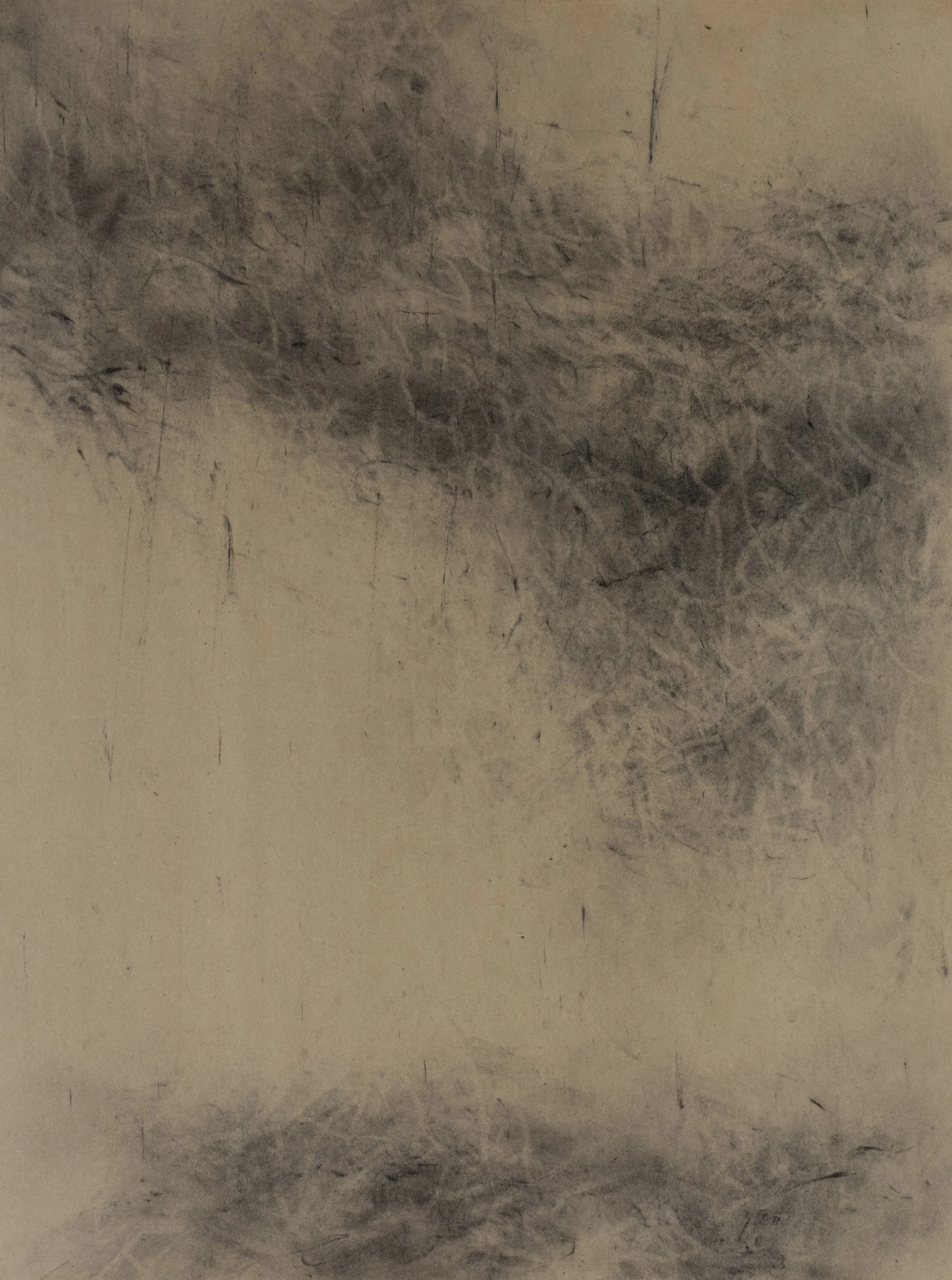 Untitled, 2017, Ink and graphite powder on paper, 9 x 7 inches
