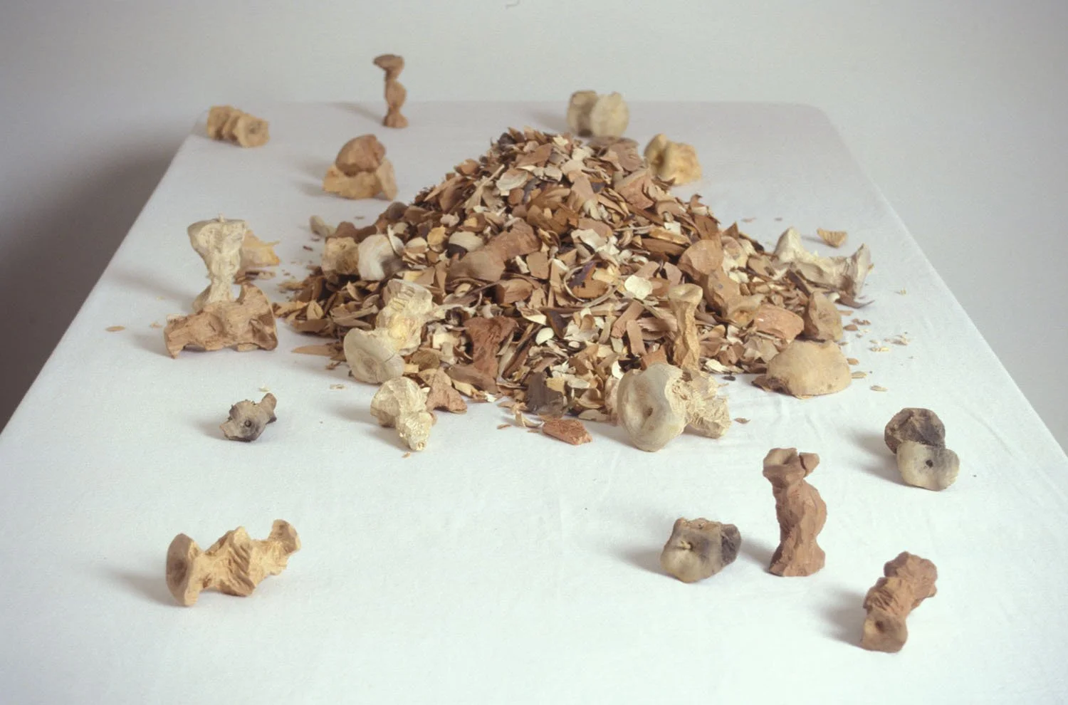 "Harvest", 2002, Wood, cloth, 48 x 36 x 84 inches