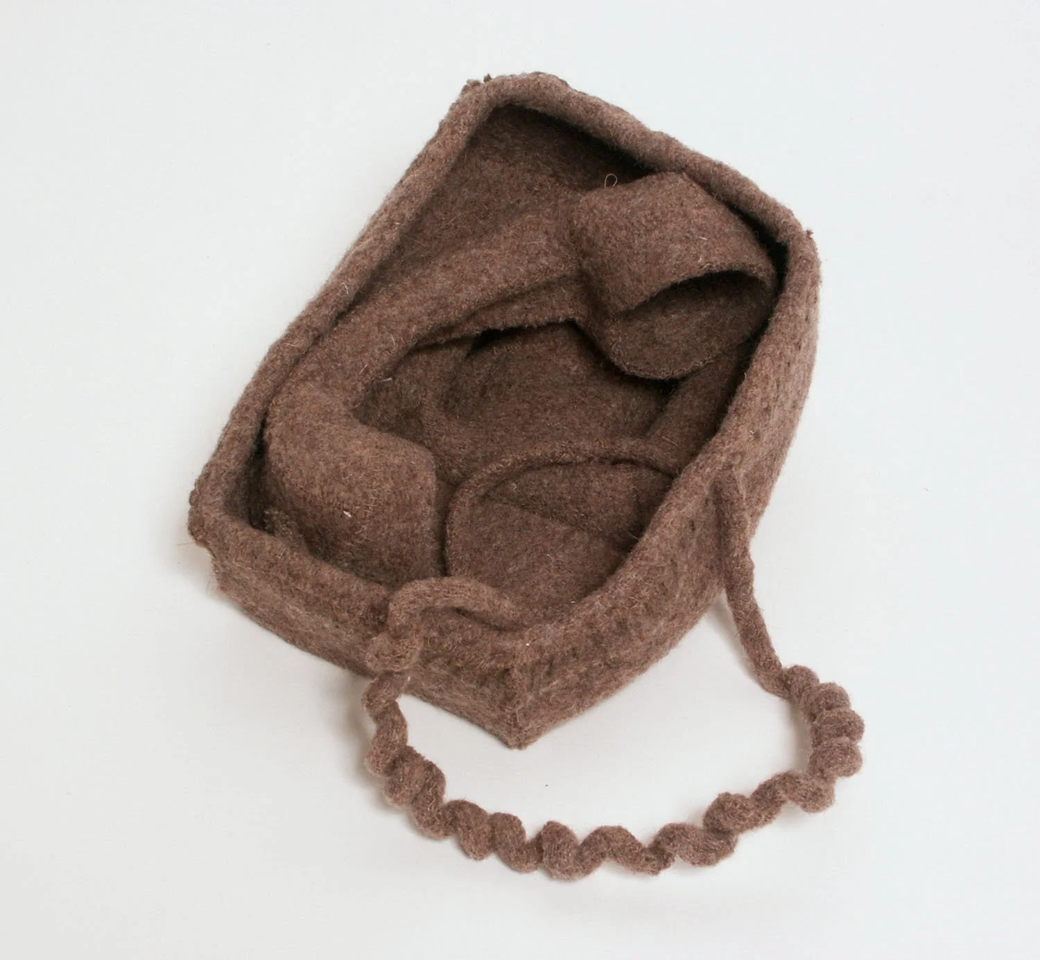 "Telephone", 2002, Blanket, thread, wire, 3 x 8 x 6 inches