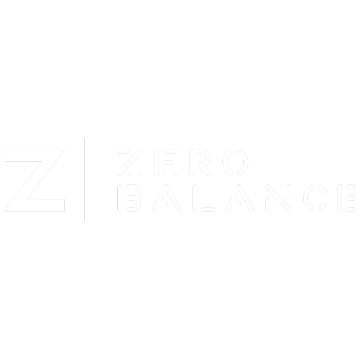 Zero Balance White Logo