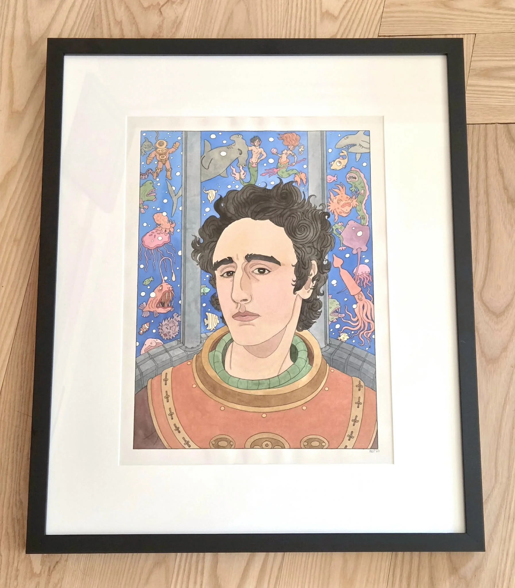 $500 - Nautical Keegan - Painting: 12x16in - Frame: 19x23in