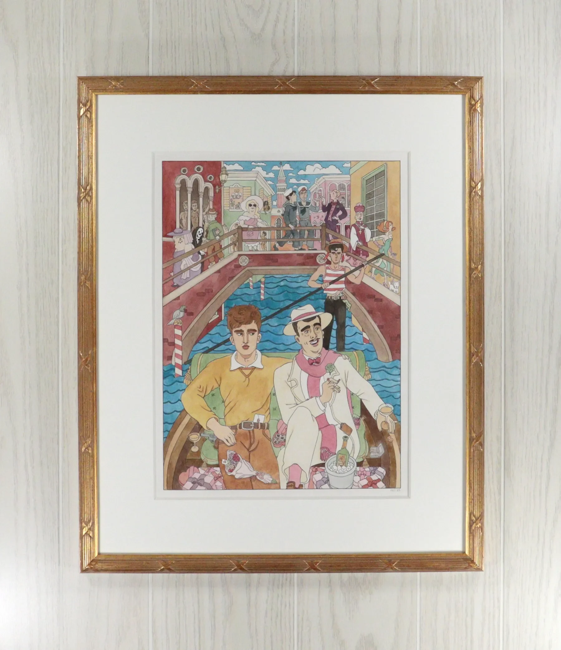 $600 - The Death of the Debonaire Dandy - Painting: 12x16in - Frame: 18x22in