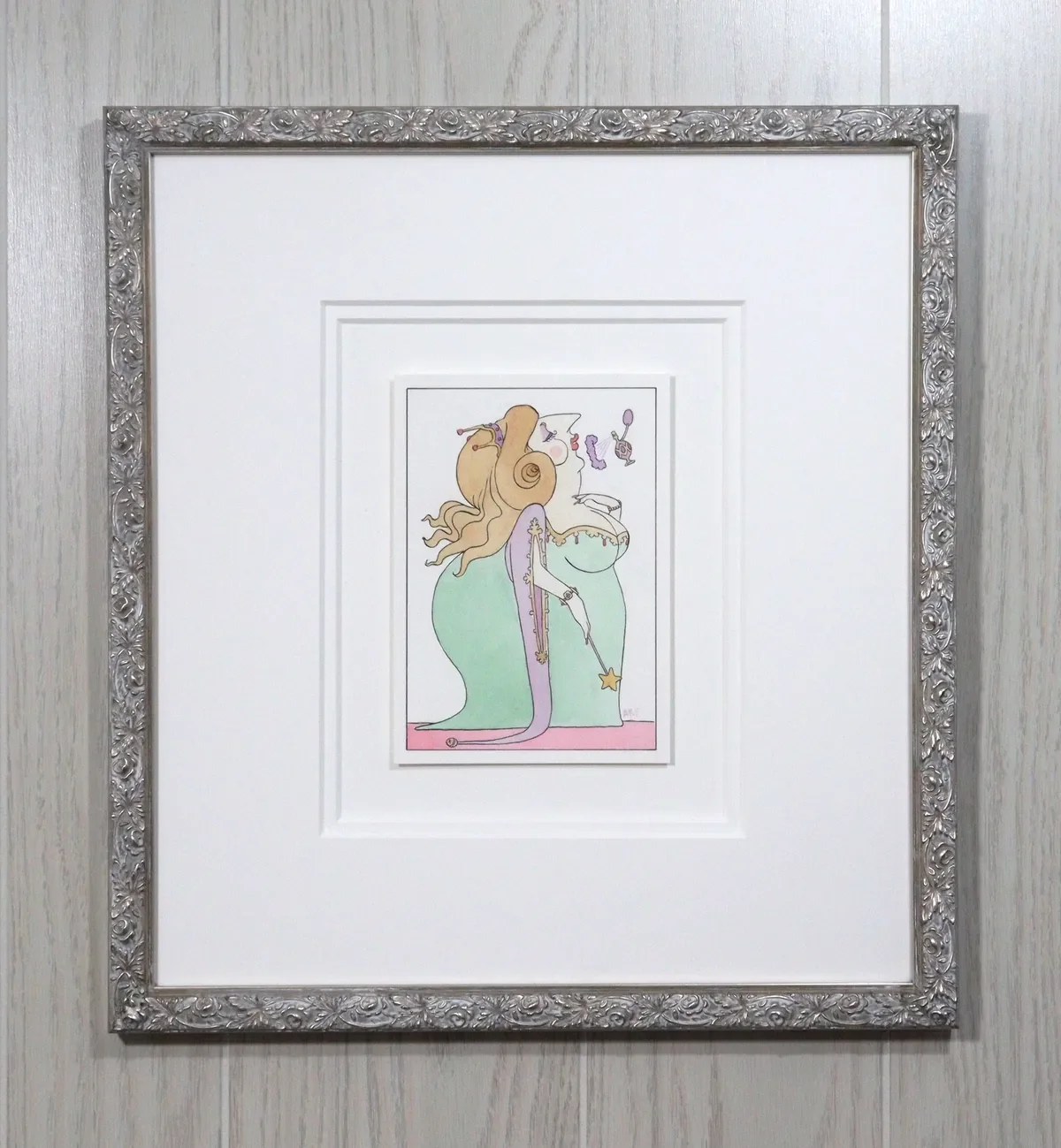 $300 - The Perfumed Enchantress - Painting: 5x7in - Frame: 15 1/4 x 16 1/2in