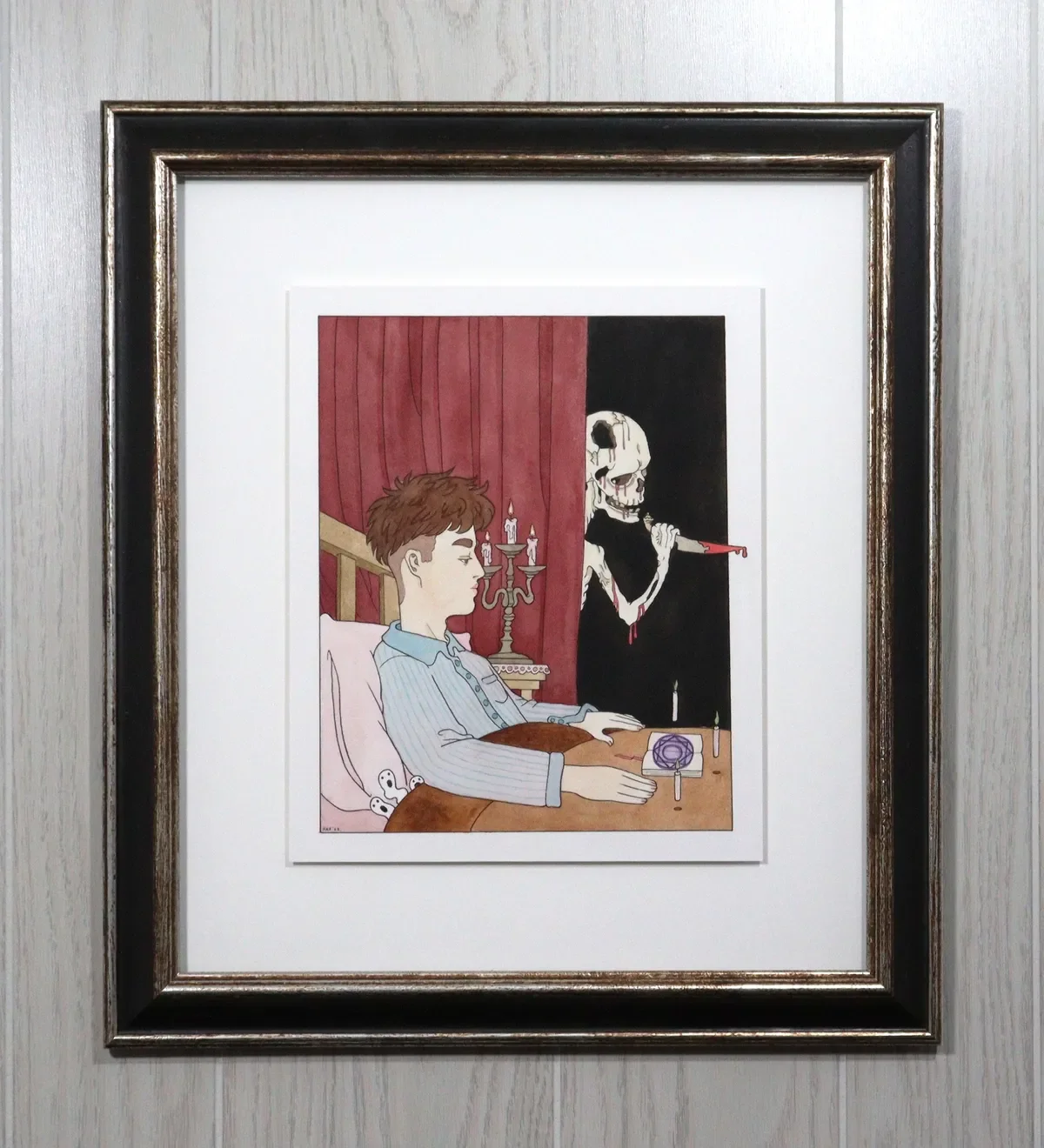 $420 - Dark Forces at Play - 
Painting: 9×11 in
Frame: 16×18 in