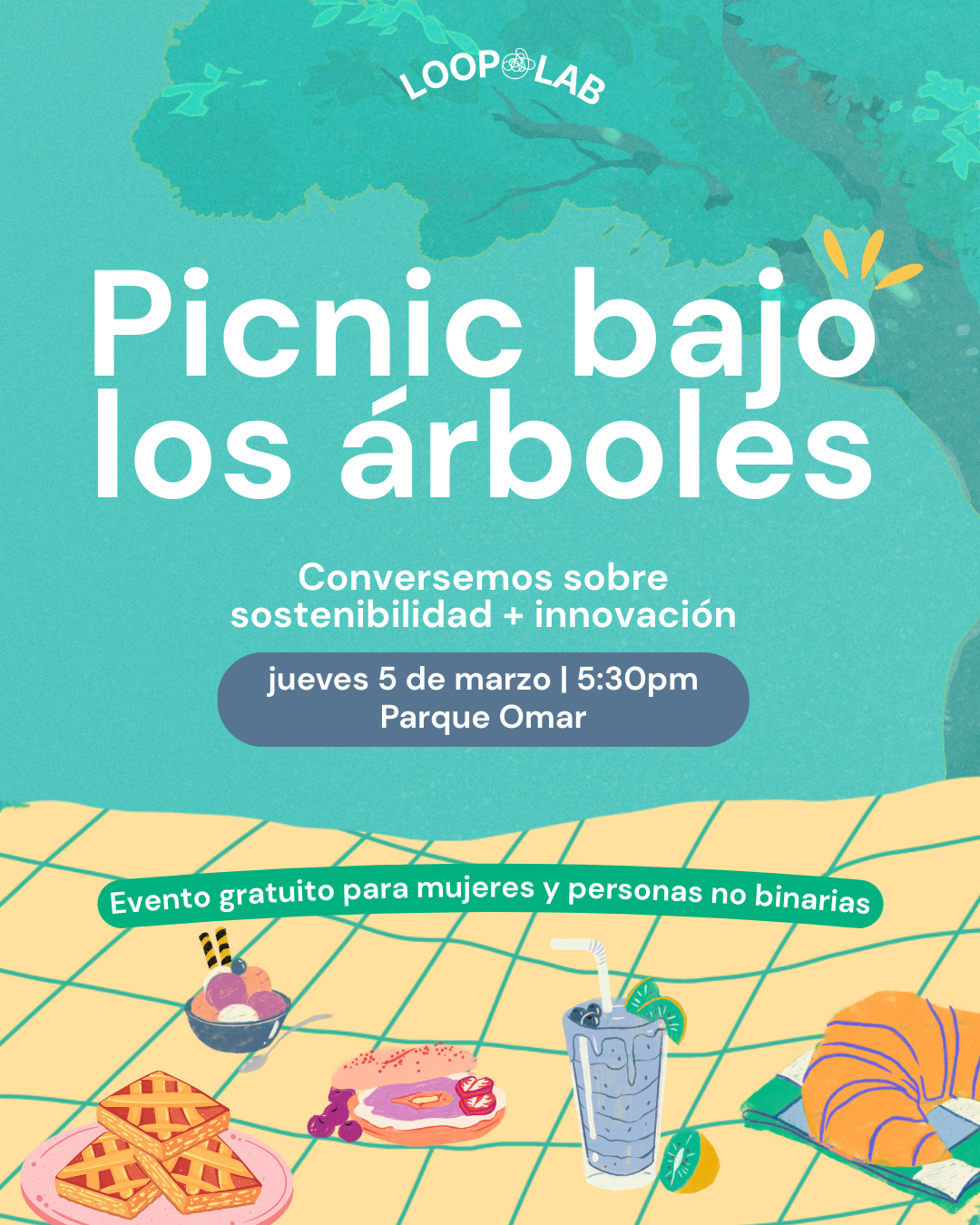 Picnic bajo los árboles