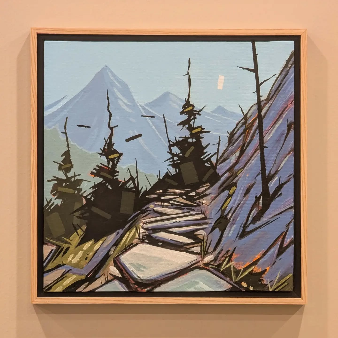 Another path, another day... :-)
.
"Clovenpath Trails" - 10x10"
.
Available at www.AlvinRay.com
.
.
#ContemporaryArt #canadianart #painting