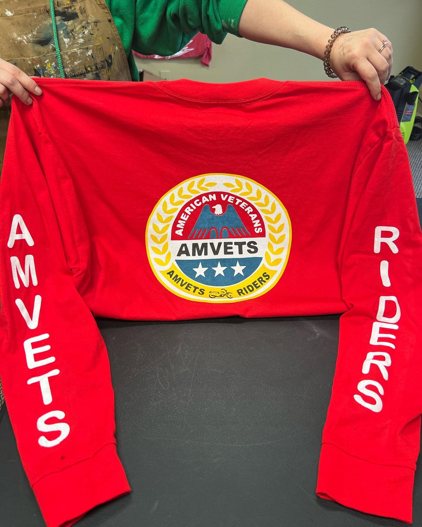 Our latest project with the American Veteran Riders! Thank you for the opportunity to make these for you! 
@amvetshq #amvetriders #printingpress