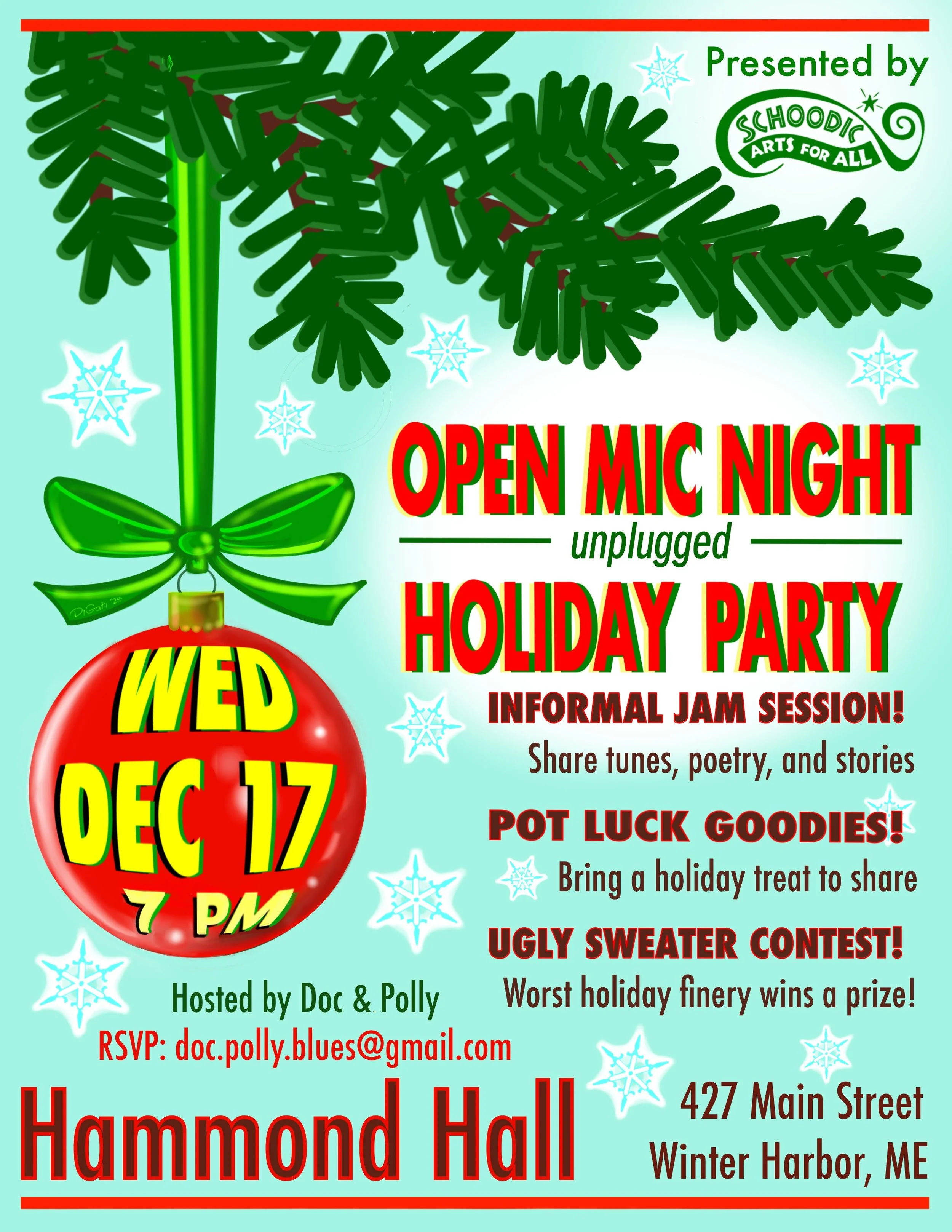 Open Mic Night - Unplugged Holiday Party - Rescheduled