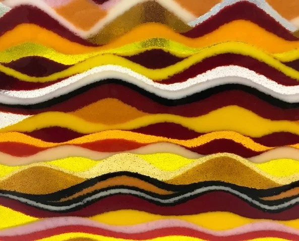 Fused Glass - Frit Overlay