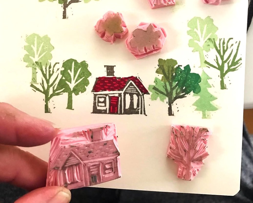 The Joy of Carving Tiny Stamps