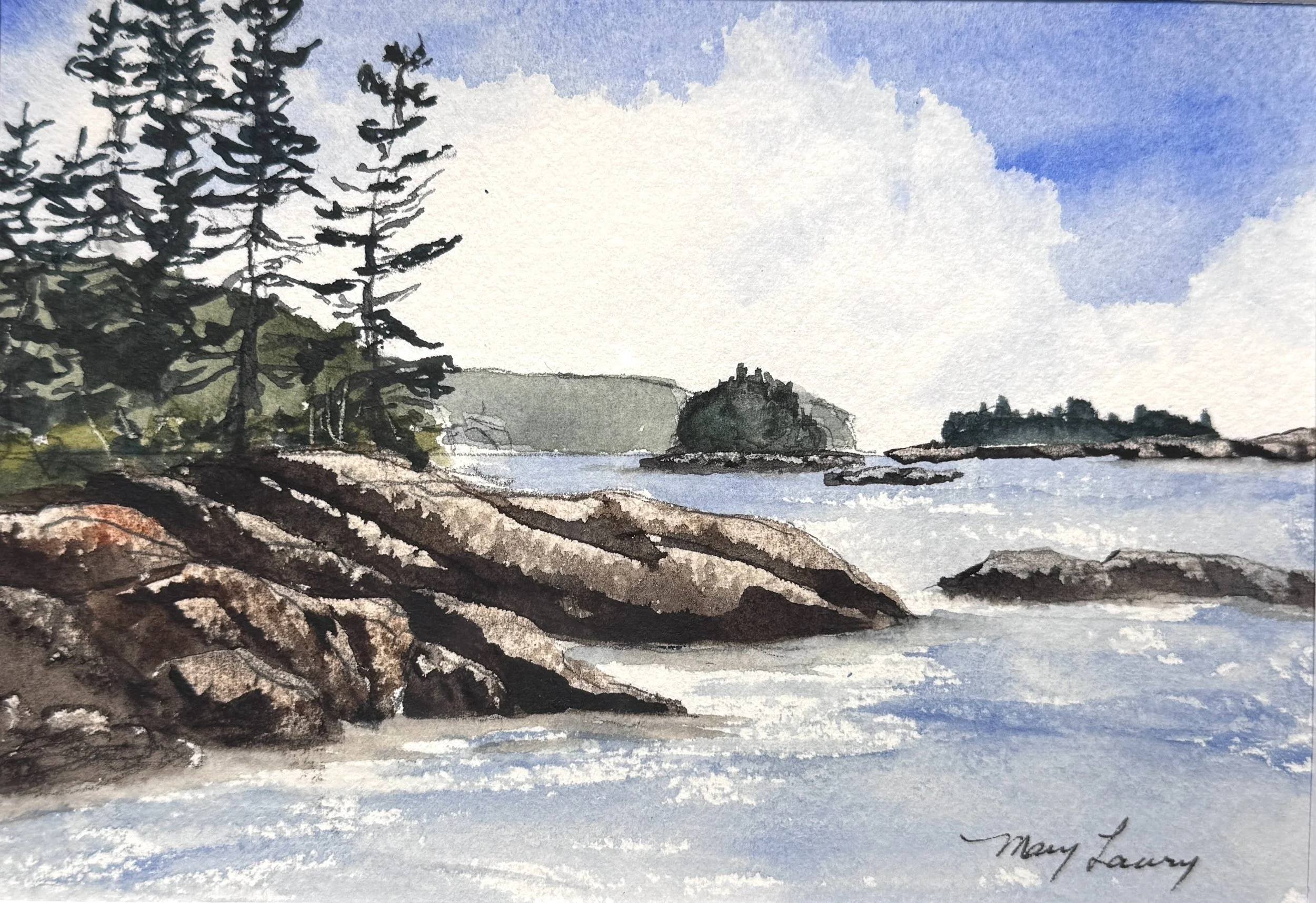Seascape in Watercolor