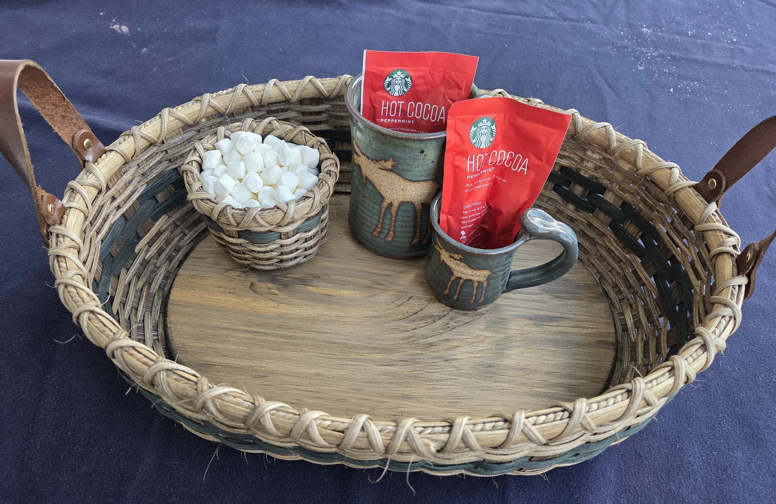 Oblong Tray and Snack Bowl