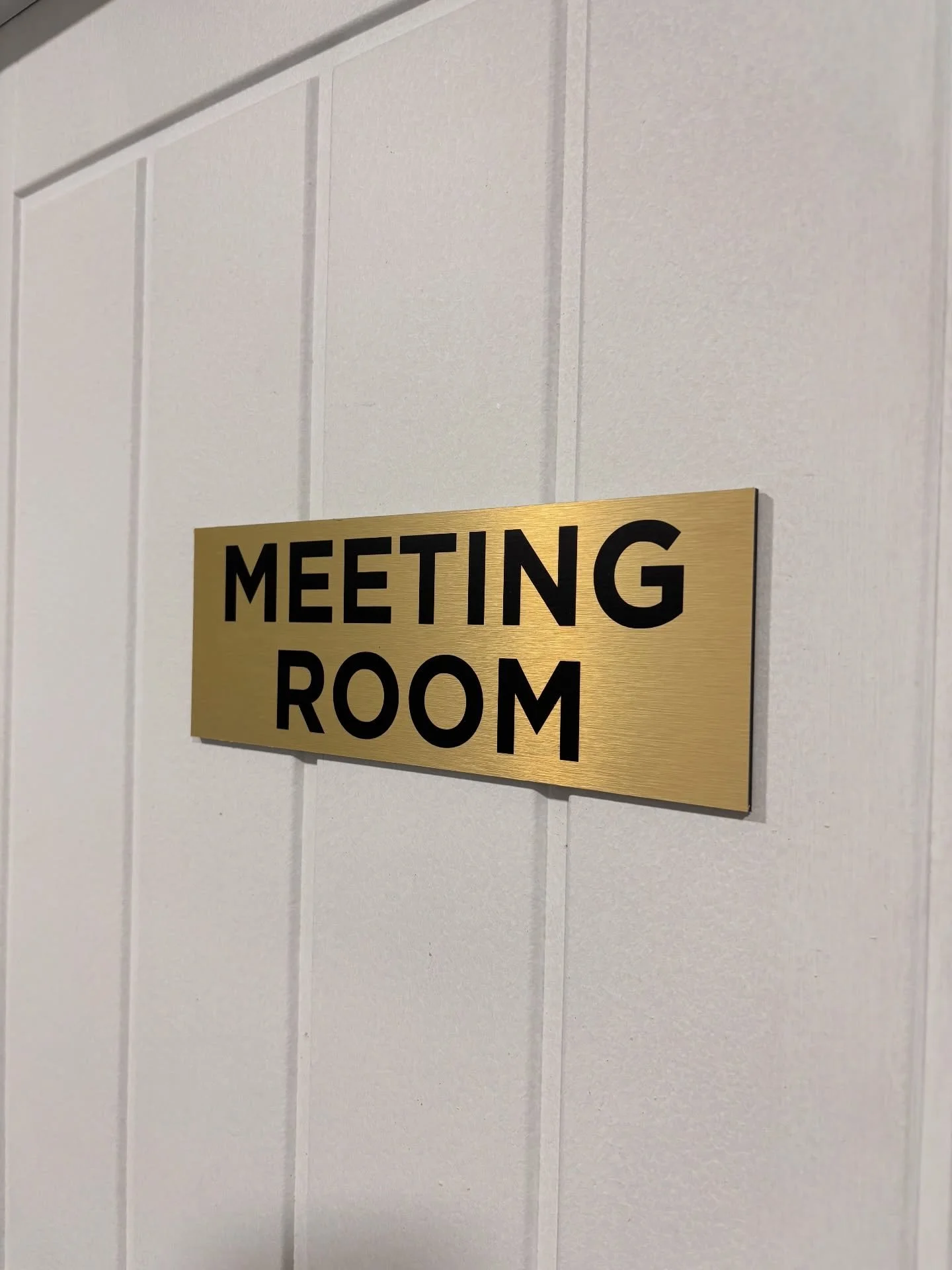 A sleek little tough for the doors @zgprestige to match the aesthetics and overall branding. We went with the brushed gold to keep in line with brand colours and kept it simple: one of our favourite projects has been at ZG Prestige and we&rsquo;re am