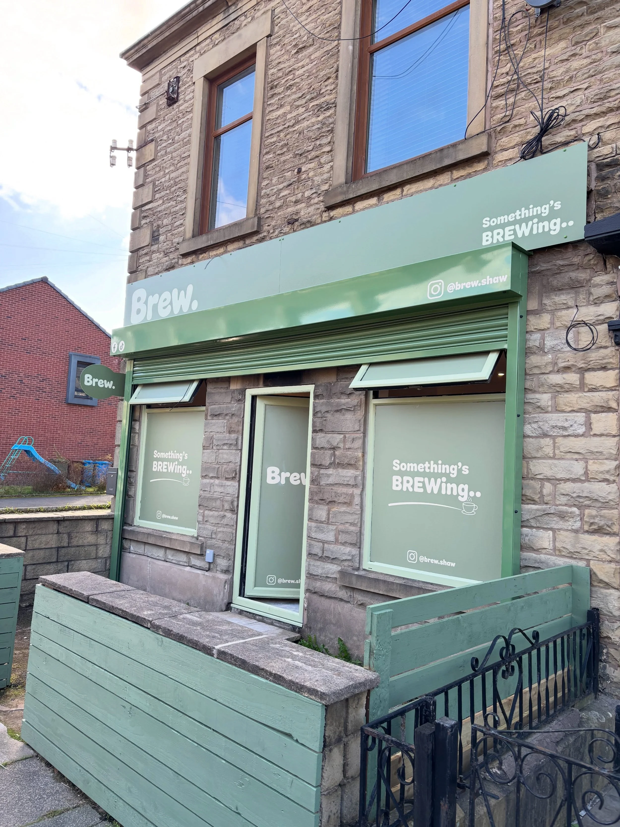 We&rsquo;d like to give a huge congratulations to @brew.shaw on the taster day this week. Can&rsquo;t wait to pop down and try it out. We had the pleasure of working on the signage. How amazing does this look? 

#manchesterbusiness #cafe #oldham #bre