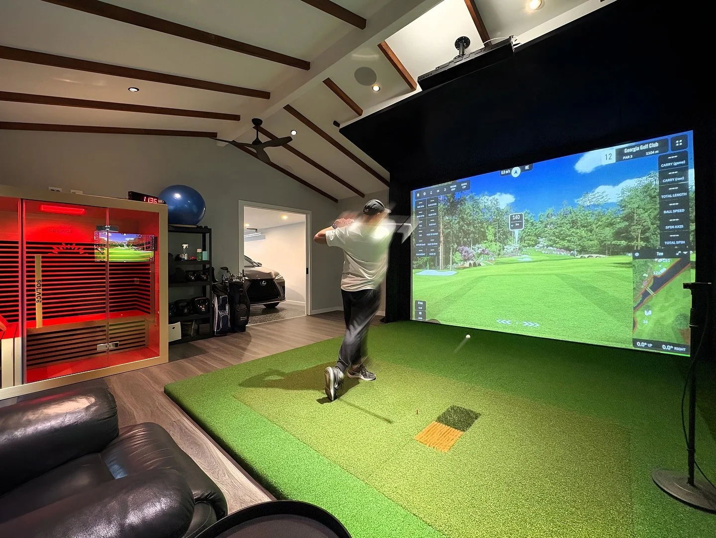 Something a little different from us. This renovation and extension brings together a home entertainment VR room, sauna by @solacesaunas alfresco area and spa. With pitched roofs and a Victorian pub&ndash;inspired alfresco, the design merges characte