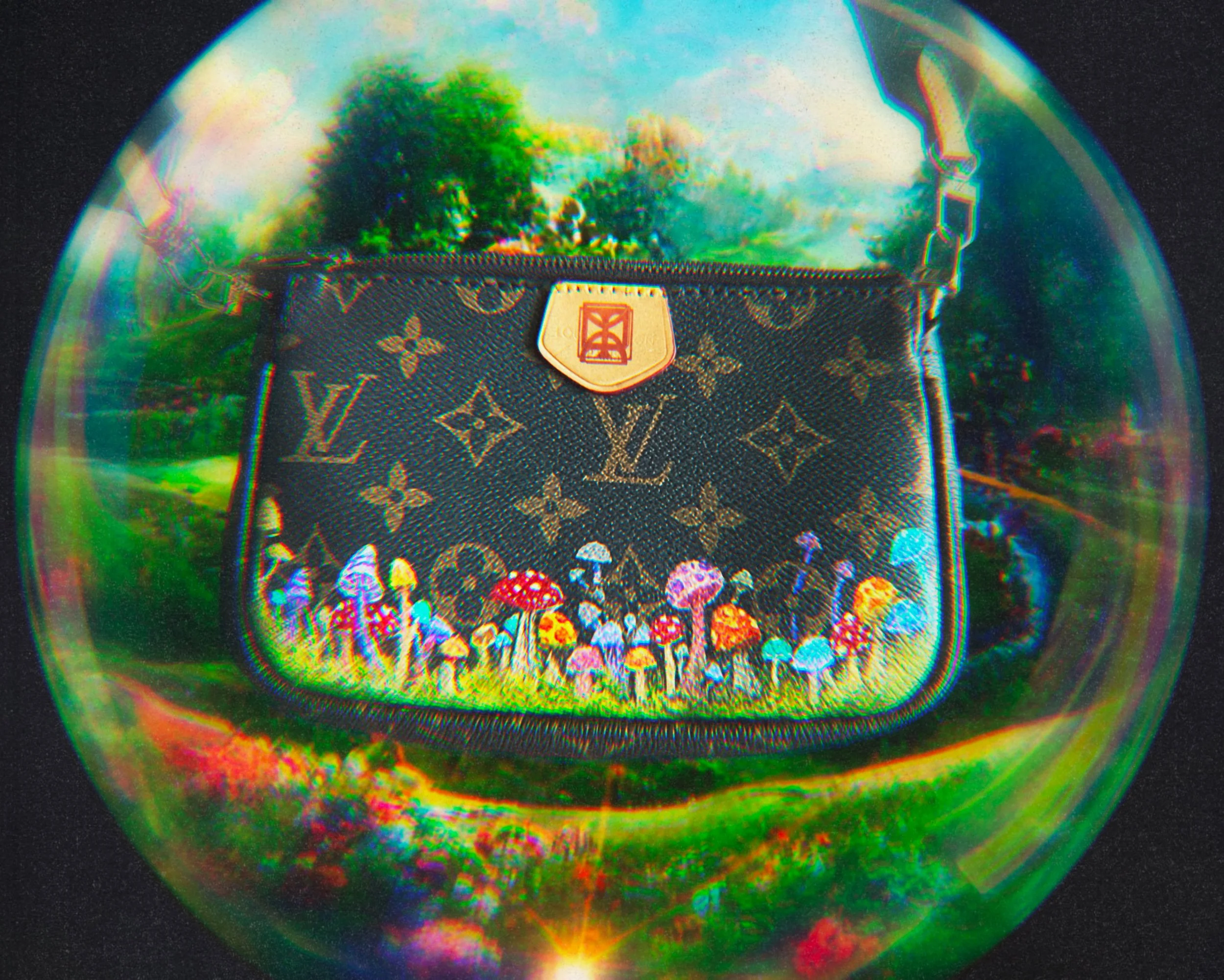 Vintage Louis, Up-cycled with Leather Paints, Private Collection, December 2022