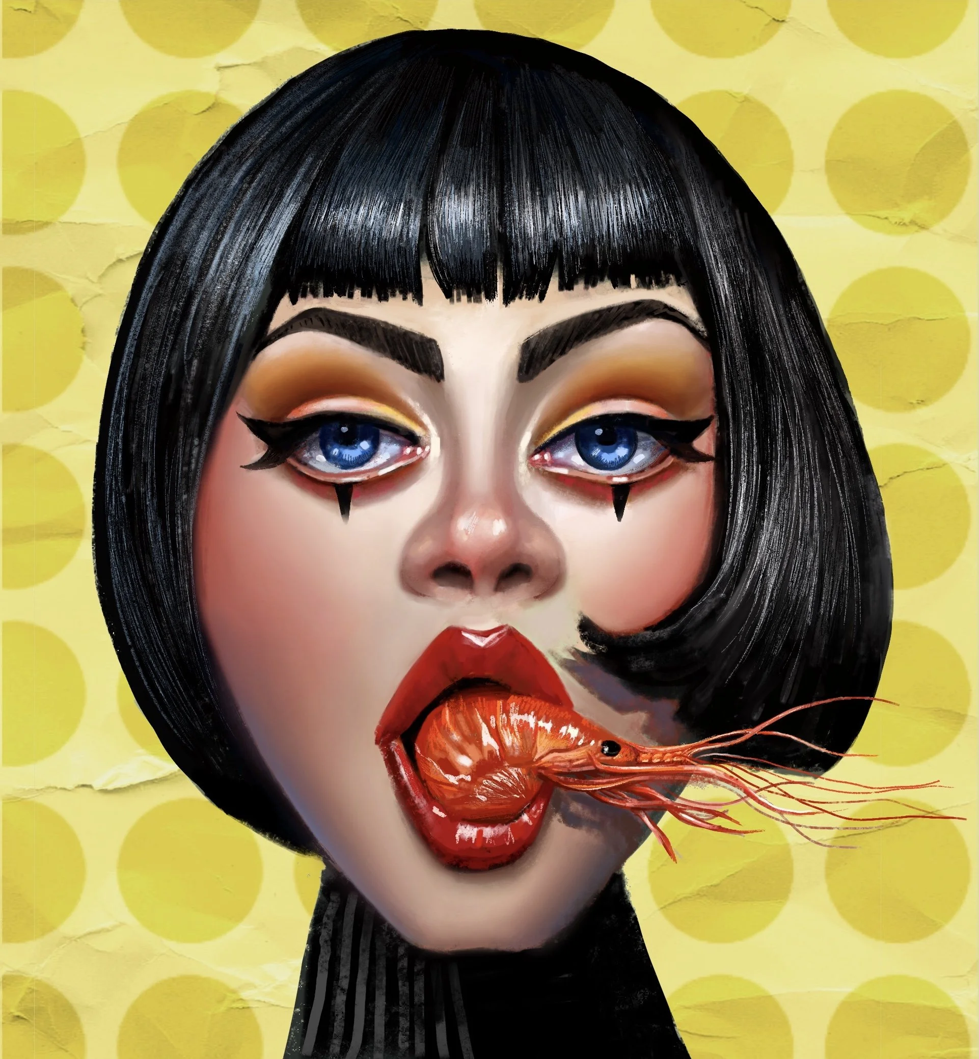 "Crustacean Appreciation", Procreate, November 2020.