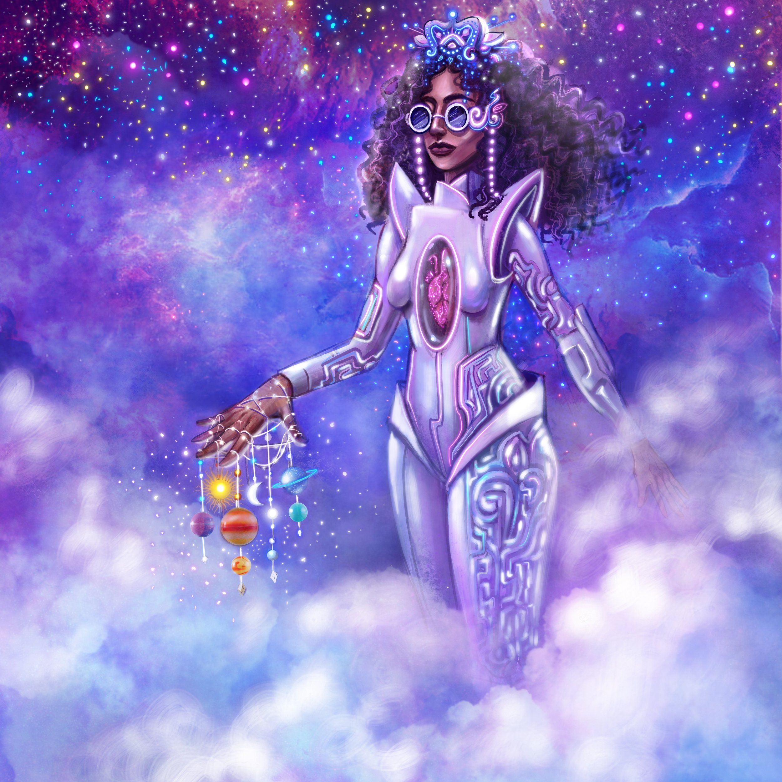 "Space" Artwork for musician Felukah's single, Procreate, December 2020