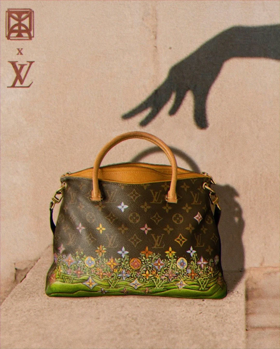 Vintage Louis, Up-cycled with Leather Paints, Private Collection, December 2022