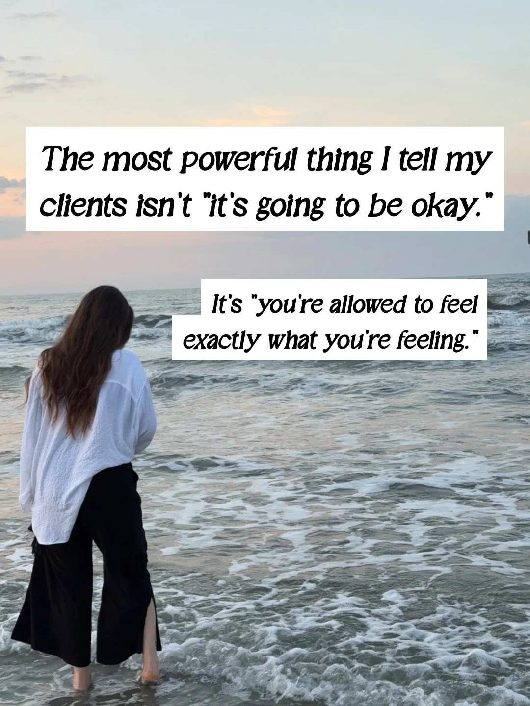 This is pretty much the secret sauce of my personalized approach to grief work&hellip;

Feeling this moment authentically wasn&rsquo;t something I was necessarily mindful of &mdash; I felt it bubbling up and FELT IT. 

I didn&rsquo;t think my way out