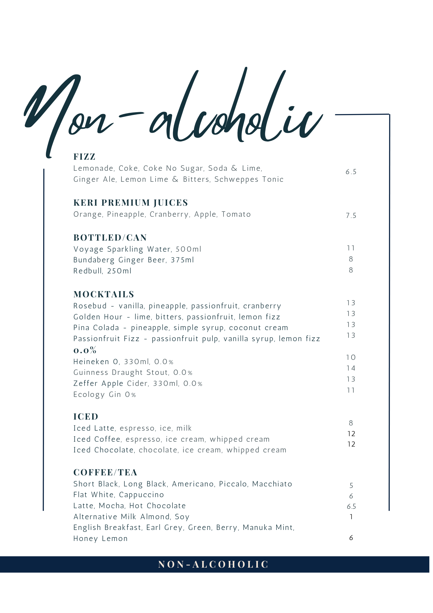 Non Alcoholic