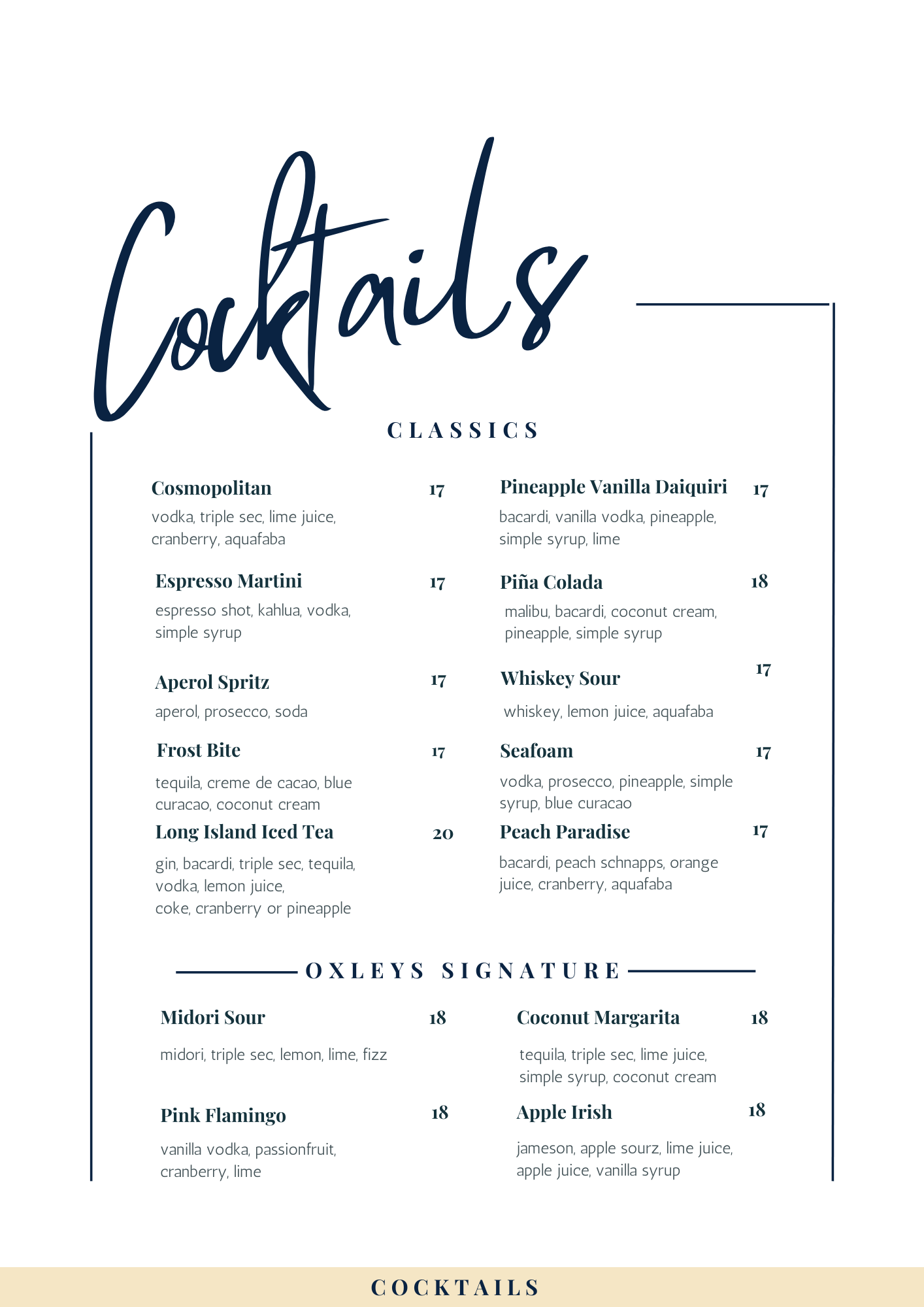 Cocktails