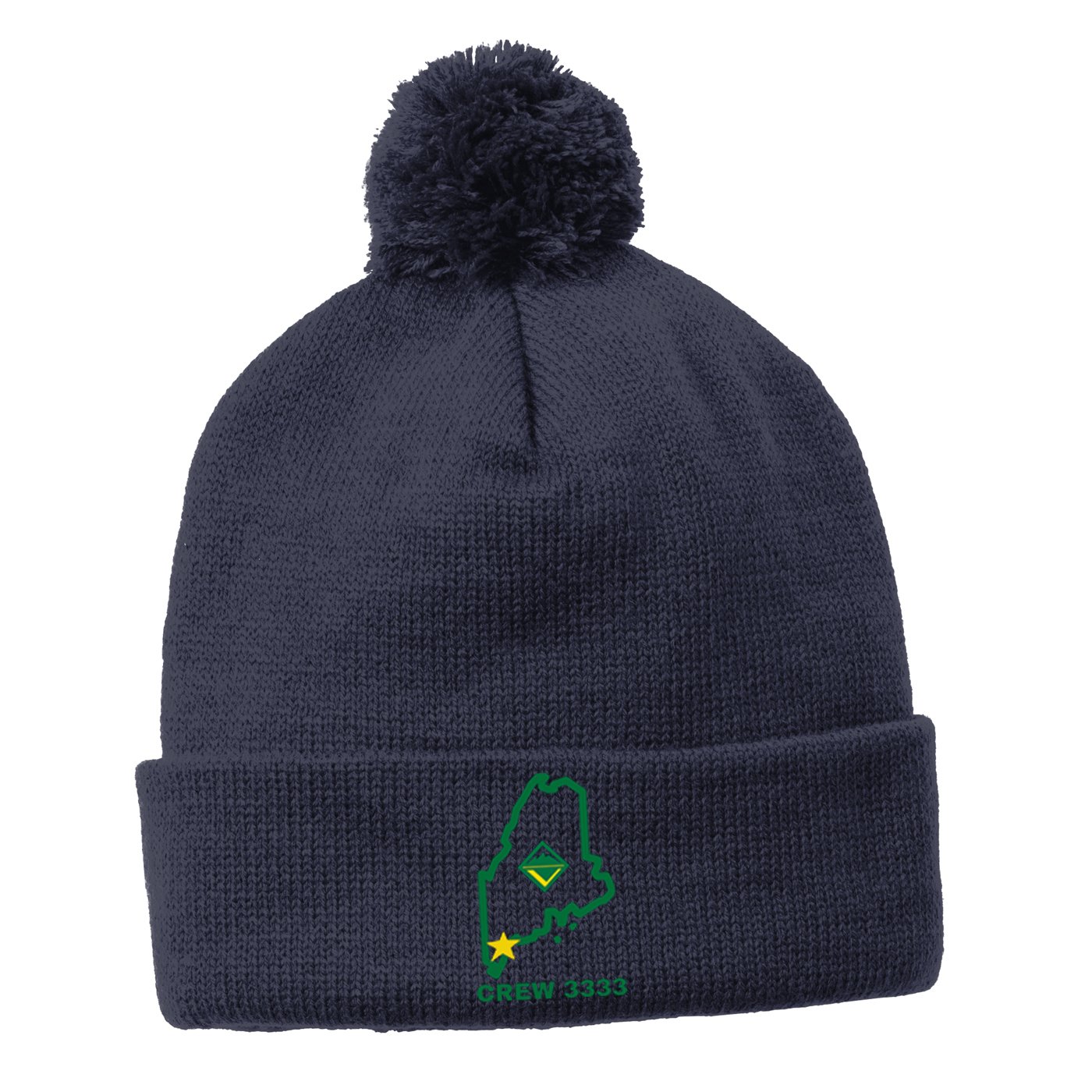 Crew 3333 Pom Pom Beanie