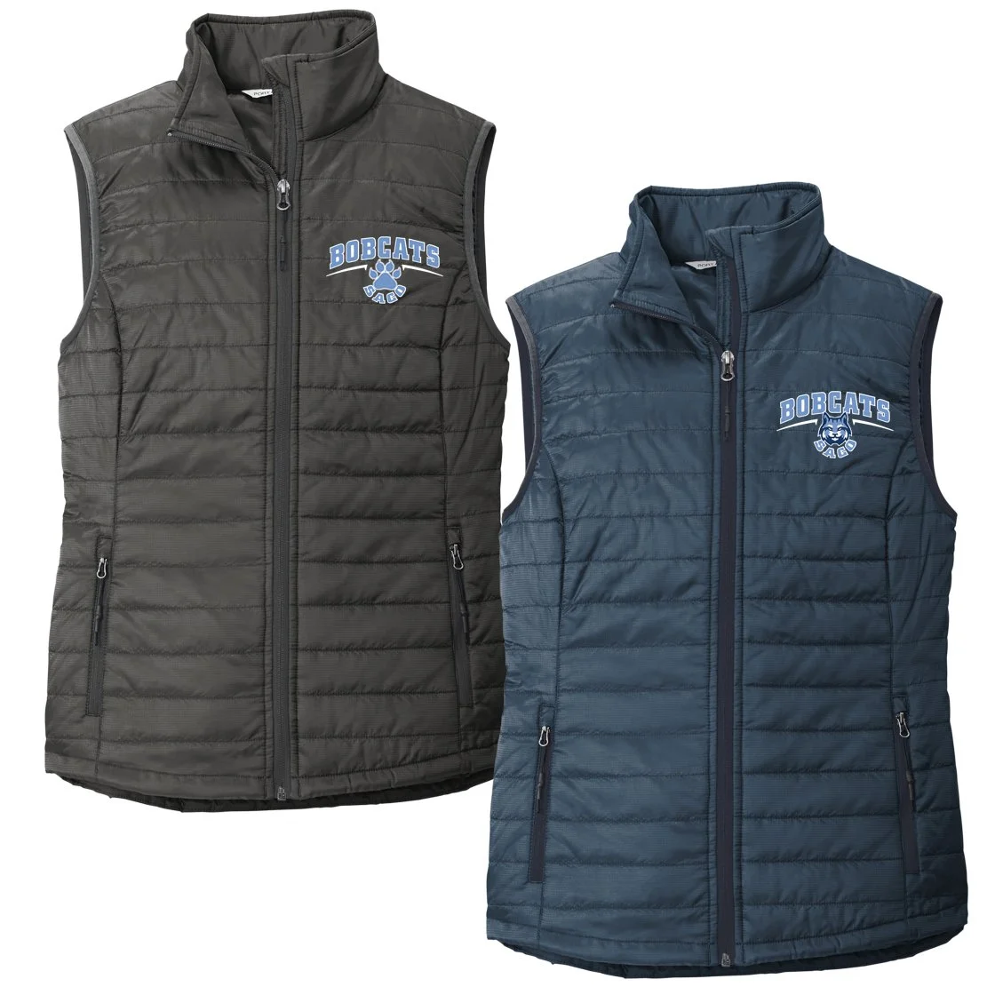 SMS Cross Country logo - Ladies Puffy Vest