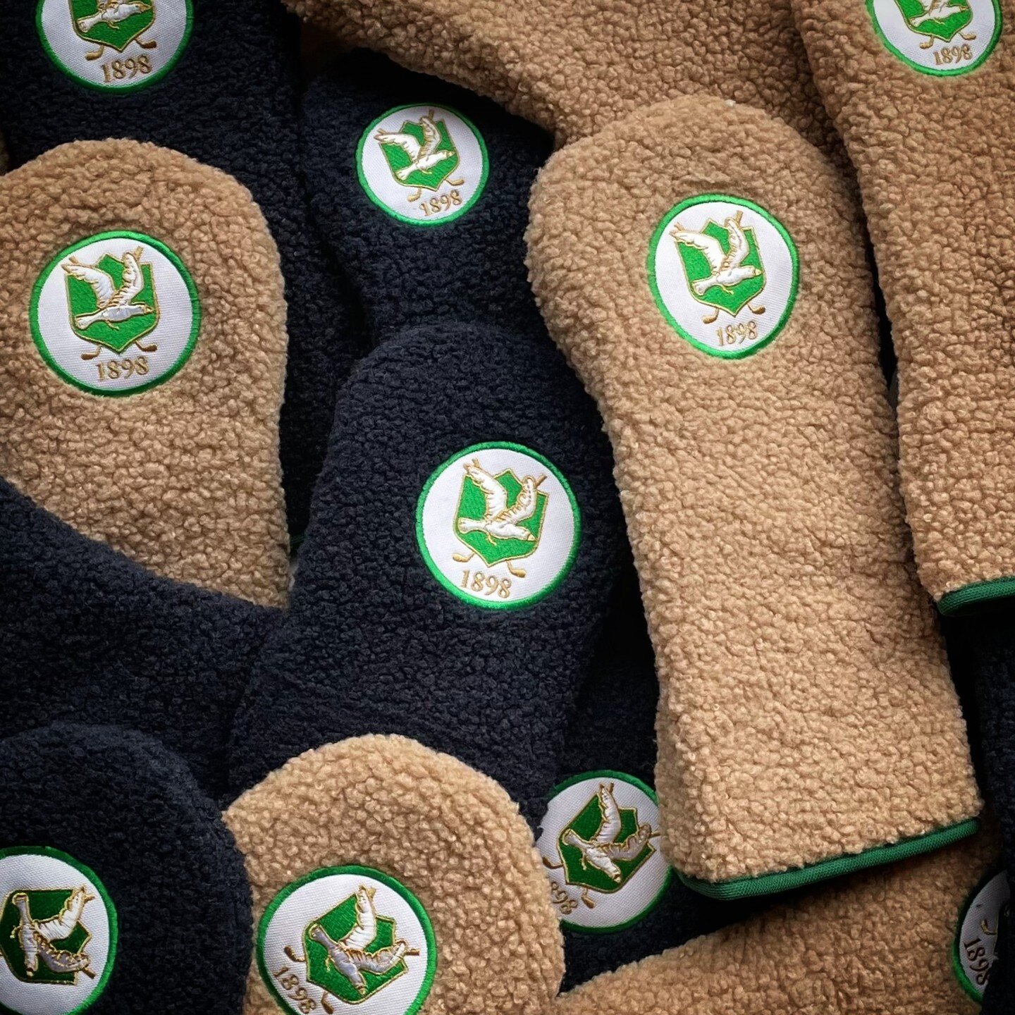 Flock of headcovers for @springlakegolfclub
.
.
.
.
.
#headcover #headcovers #sherpa #golf #golfaccessories #pgashow #pga #njgolf #newjerseygolf #springlakegolfclub #golflife #sherpagolf #proshop #golfshop