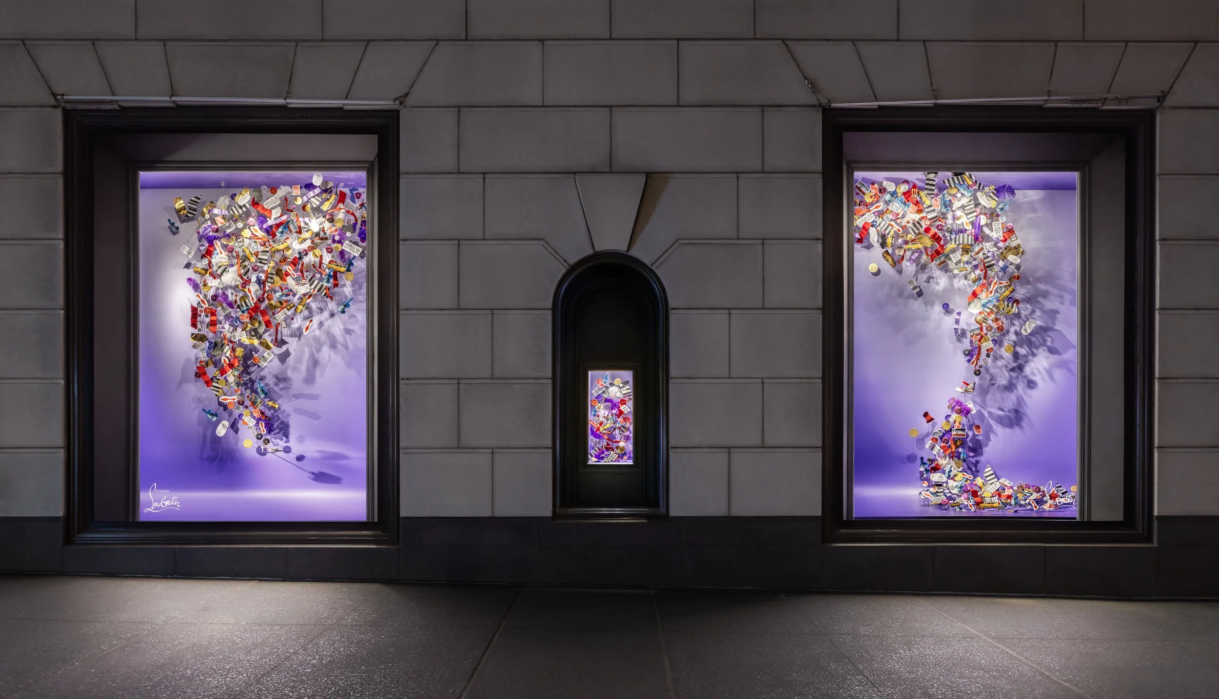 Christian Louboutin's "Trash" Collection Window and Pop-In at Bergdorf Goodman, 2024