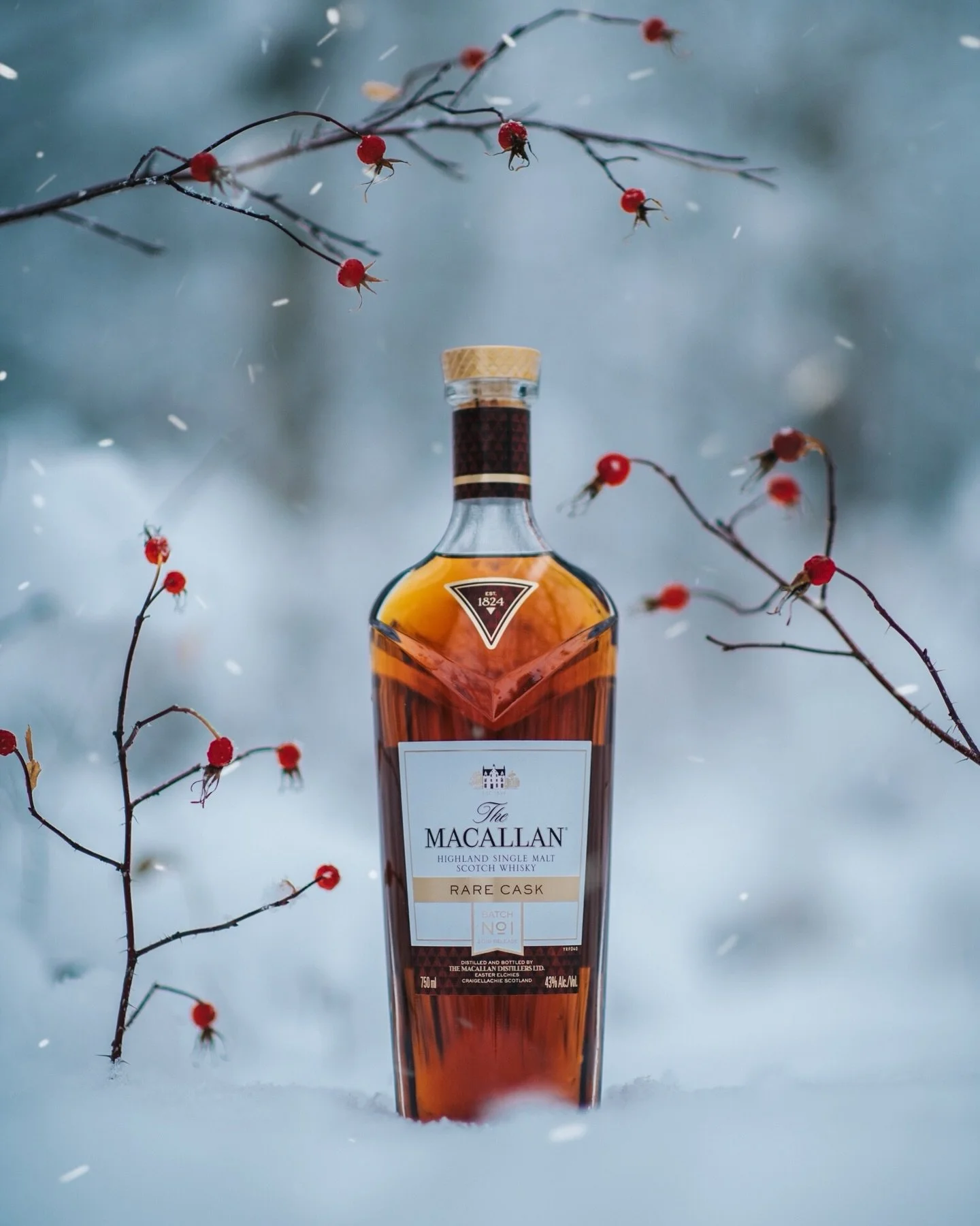 Our journey as an account began with a project shooting The Macallan Double Cask for an agency here in Canada. Not long after, we had the privilege of creating images with this bottle of Rare Cask. To this day, it remains one of our favourite special
